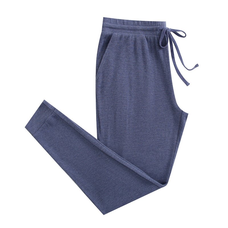 Bamboo Waffle Men's Jogger Pants-line Dry Only