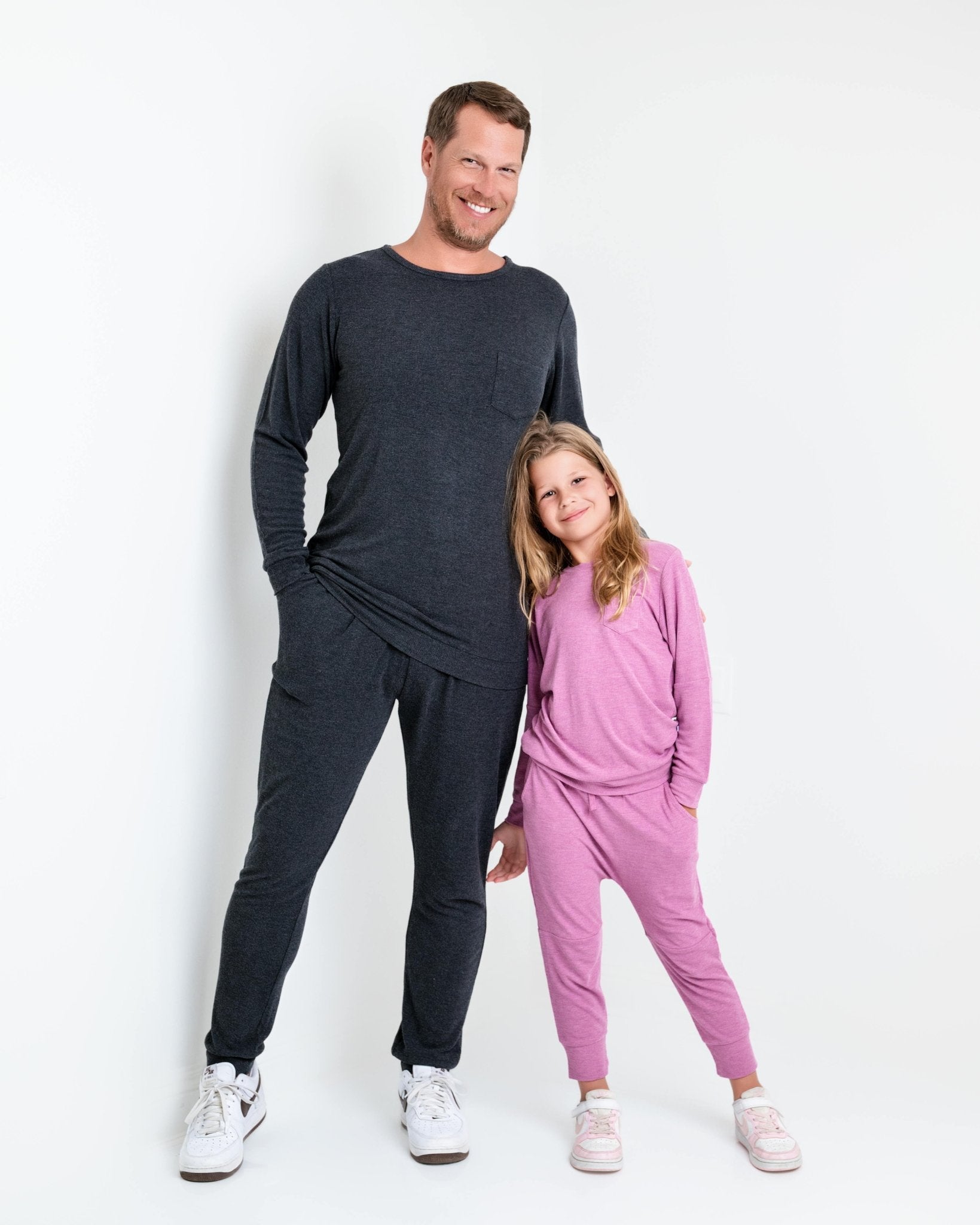 Bamboo Waffle Men's Jogger Pants-line Dry Only
