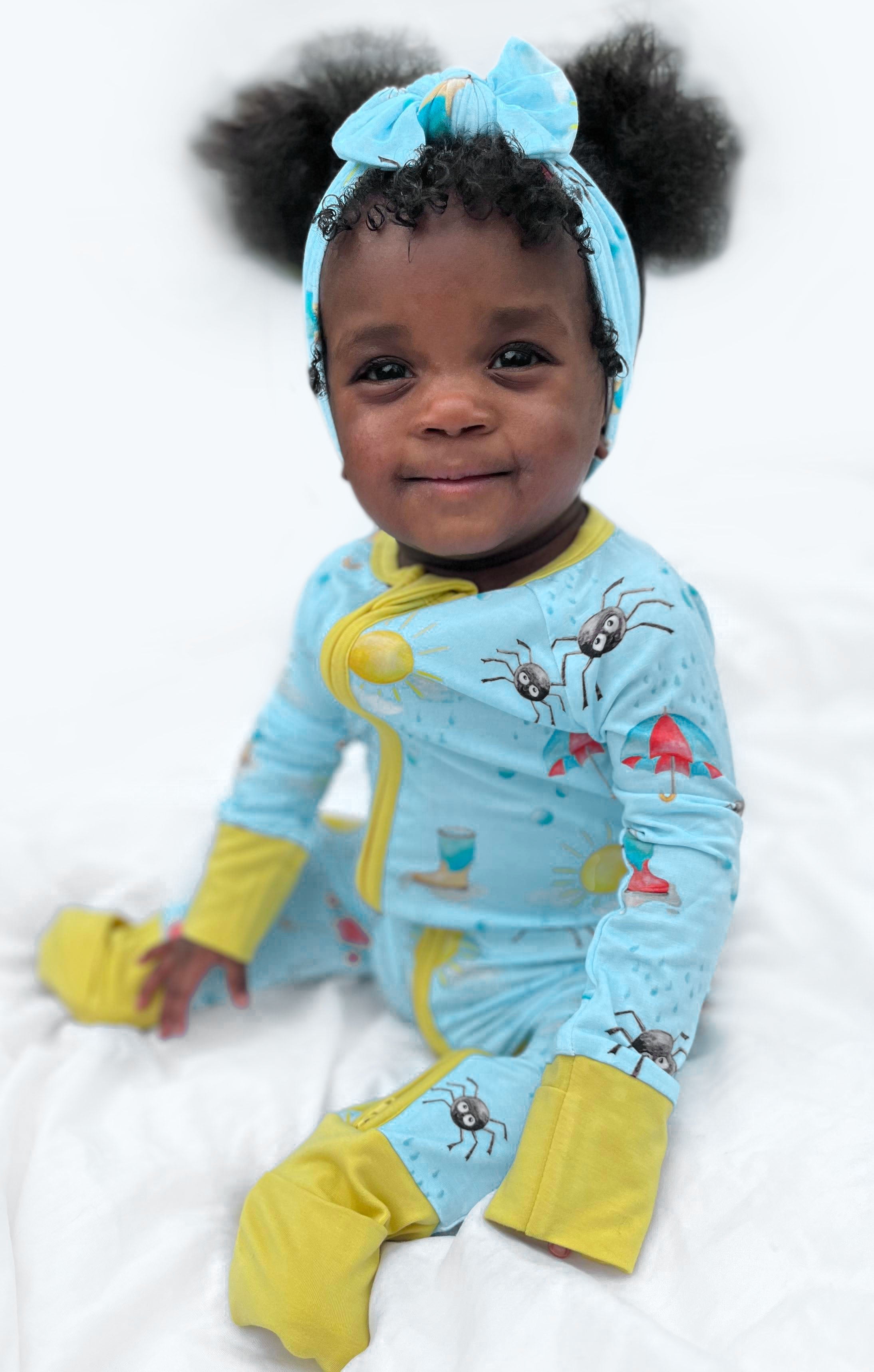 Spring Showers | Bamboo Headband Bow