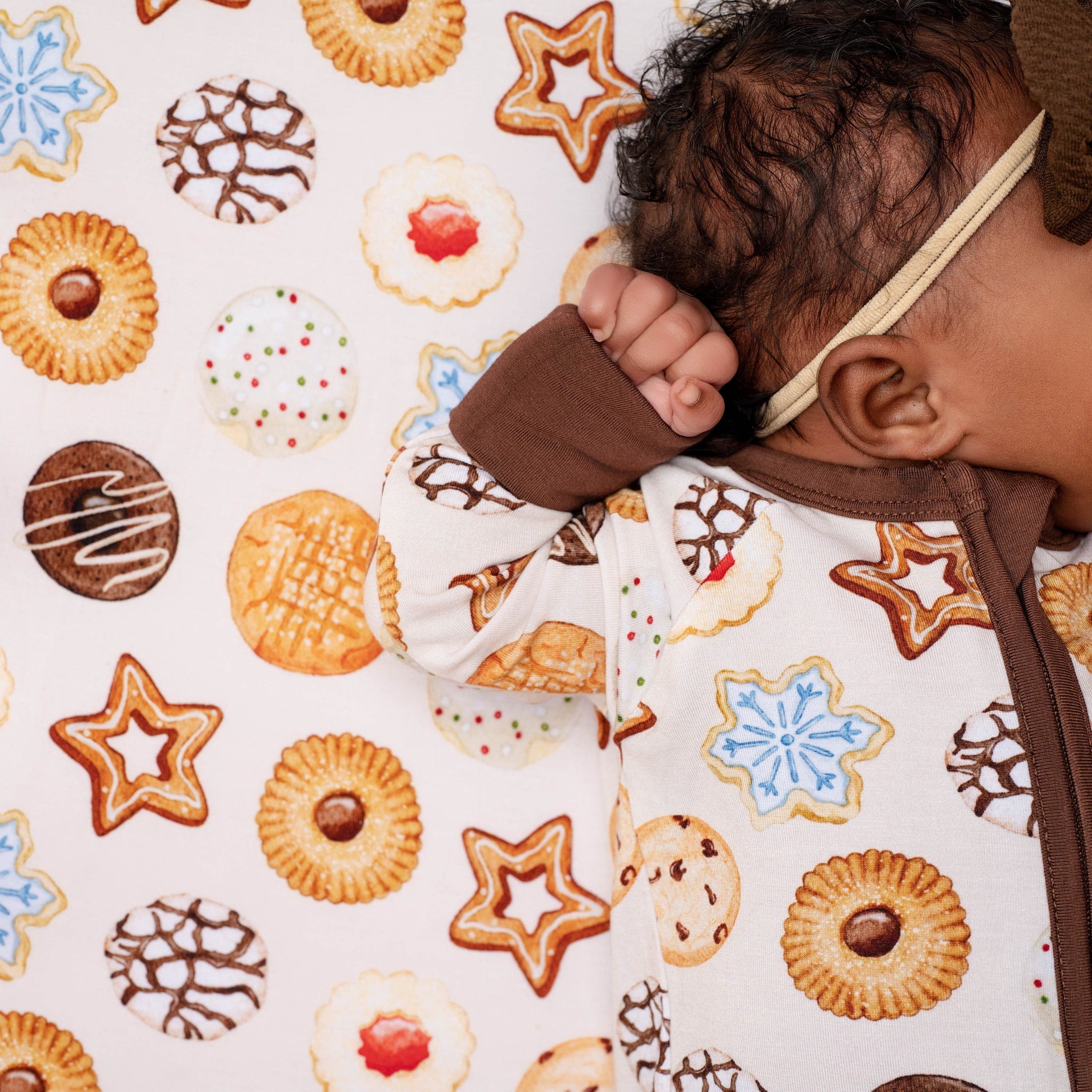 Cookie Swap | Convertible Bamboo Zipper Baby Pajamas