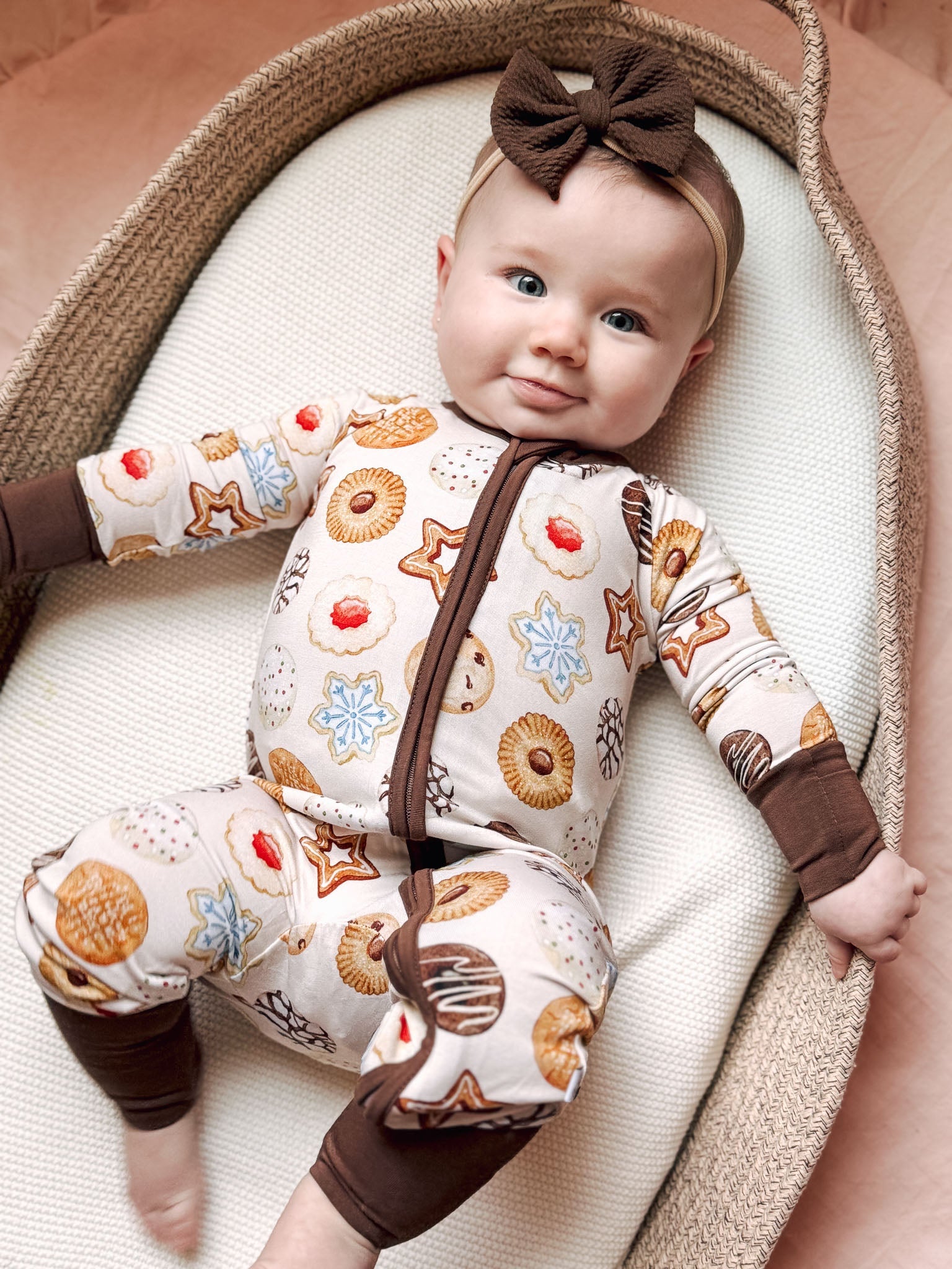 Cookie Swap | Convertible Bamboo Zipper Baby Pajamas