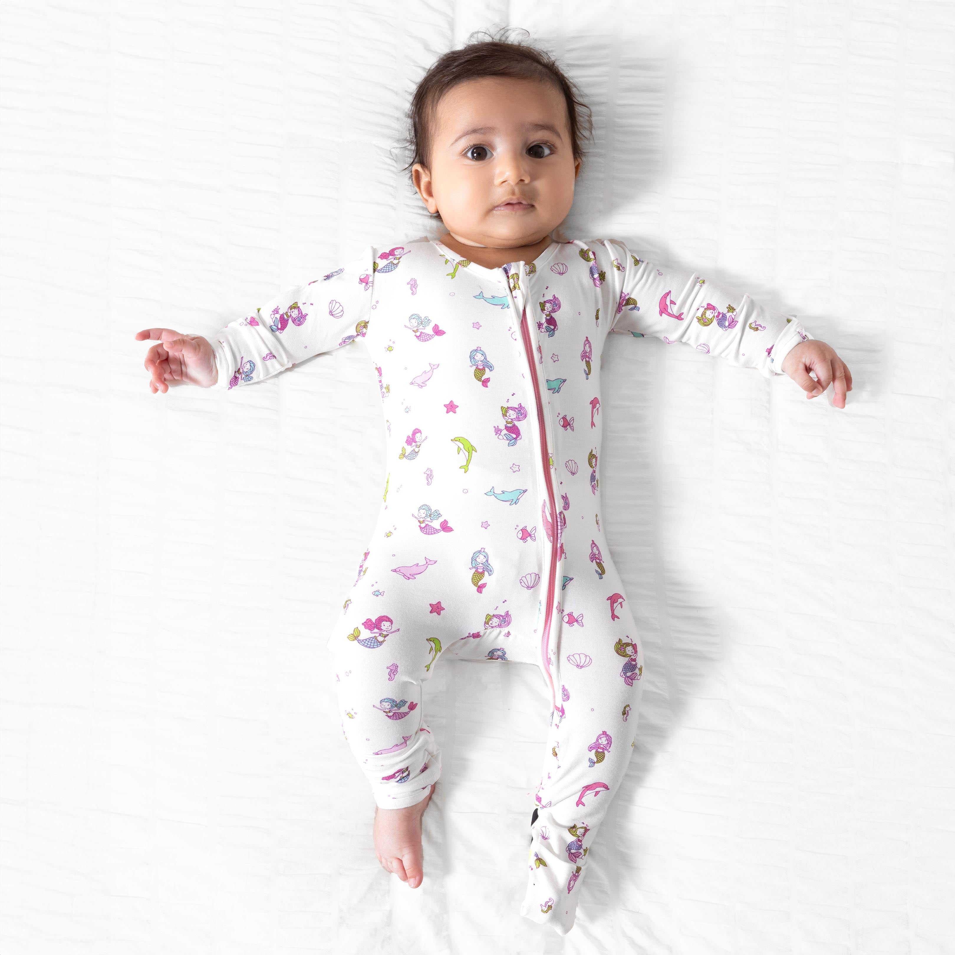 Mermaid Bamboo Convertible Footie