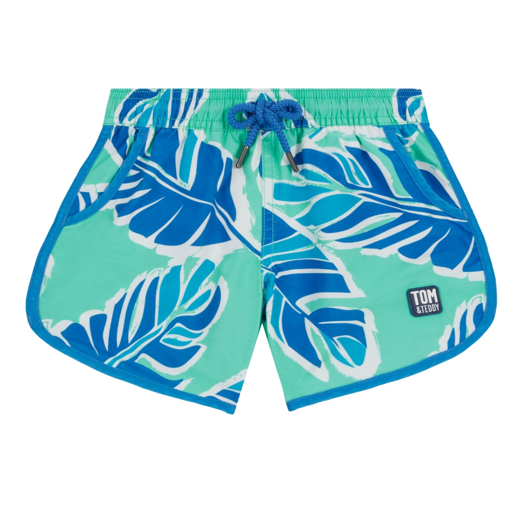 Green & Blue Banana Leaf