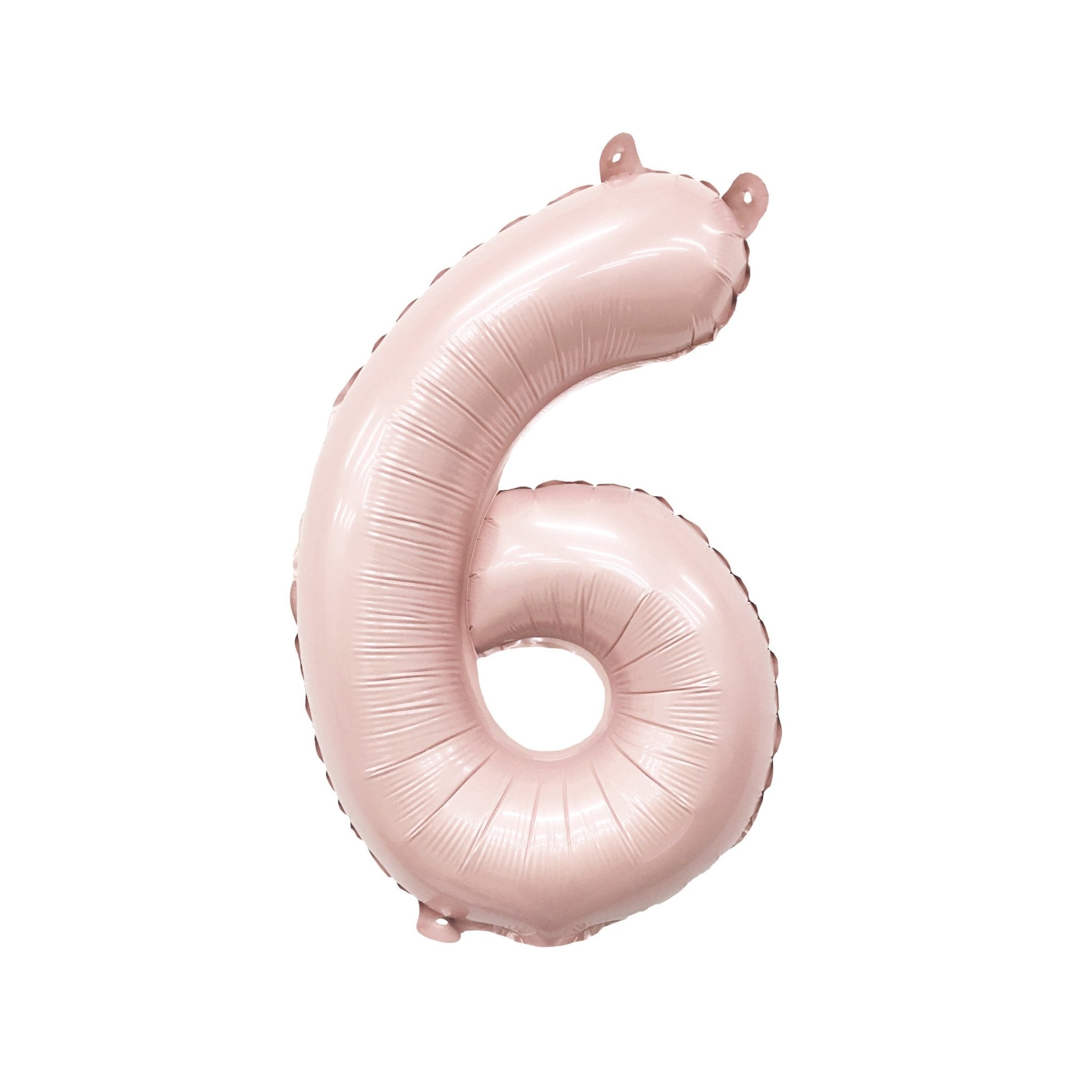 Blush Mylar Number Balloon