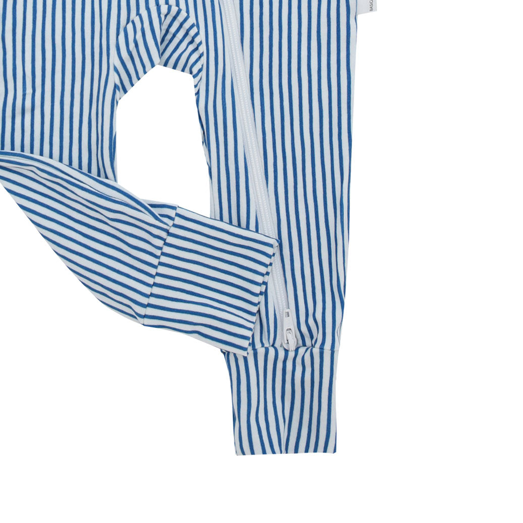 Miami Cabana Stripe Zippered Romper