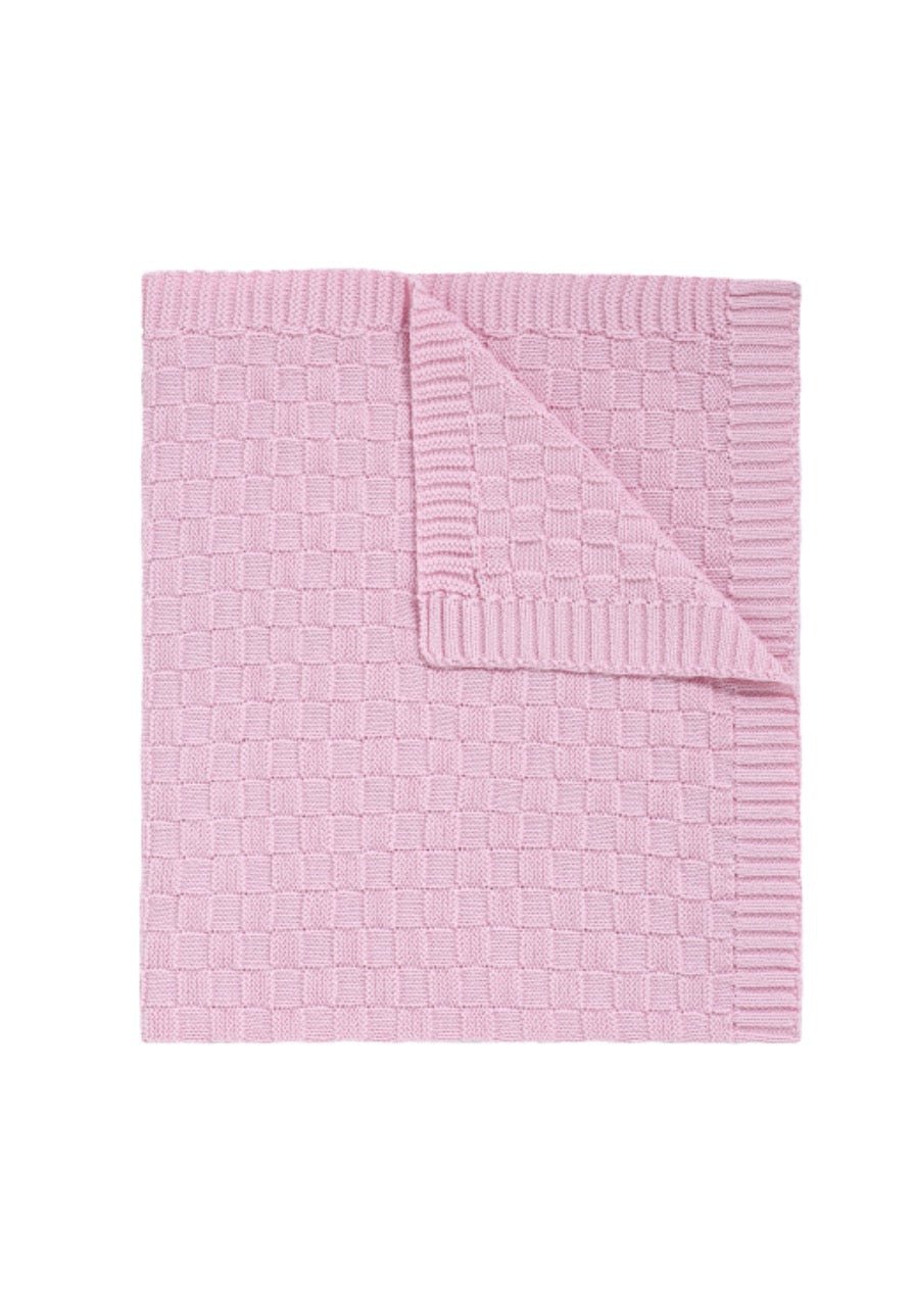 Basket Weave Knit Blanket