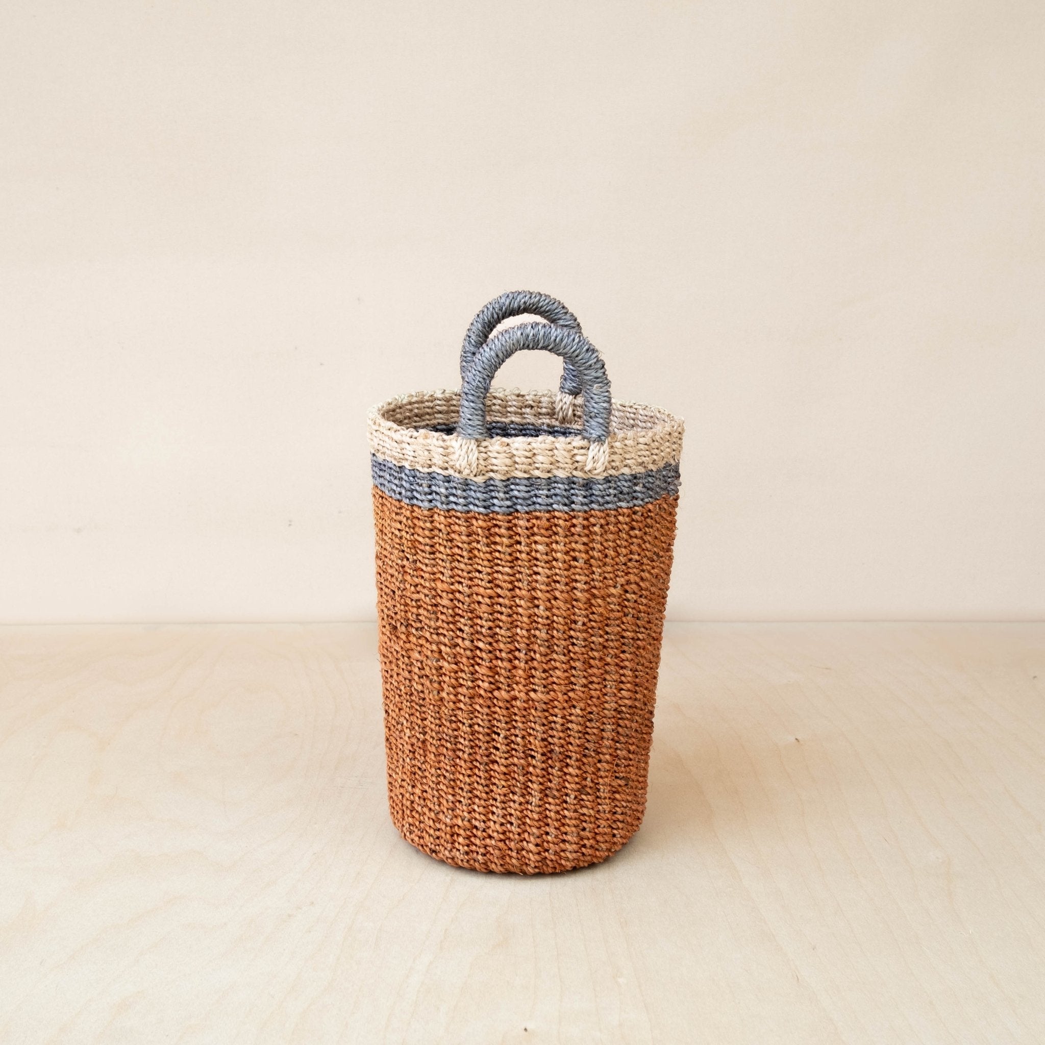 Coral Wicker Basket Vase - Decorative Basket | Likhâ