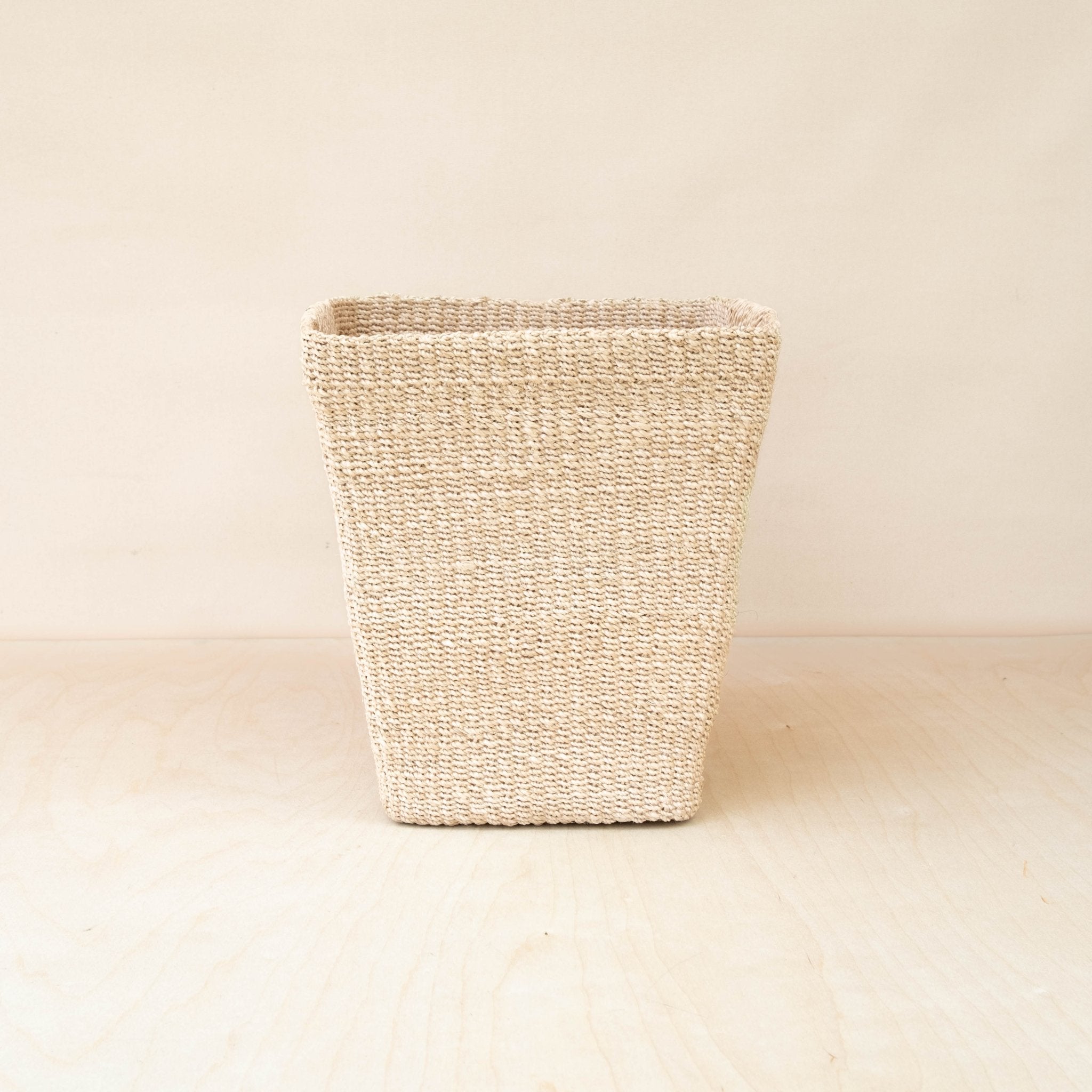 Natural Tapered Square Basket - Floor Basket | Likhâ