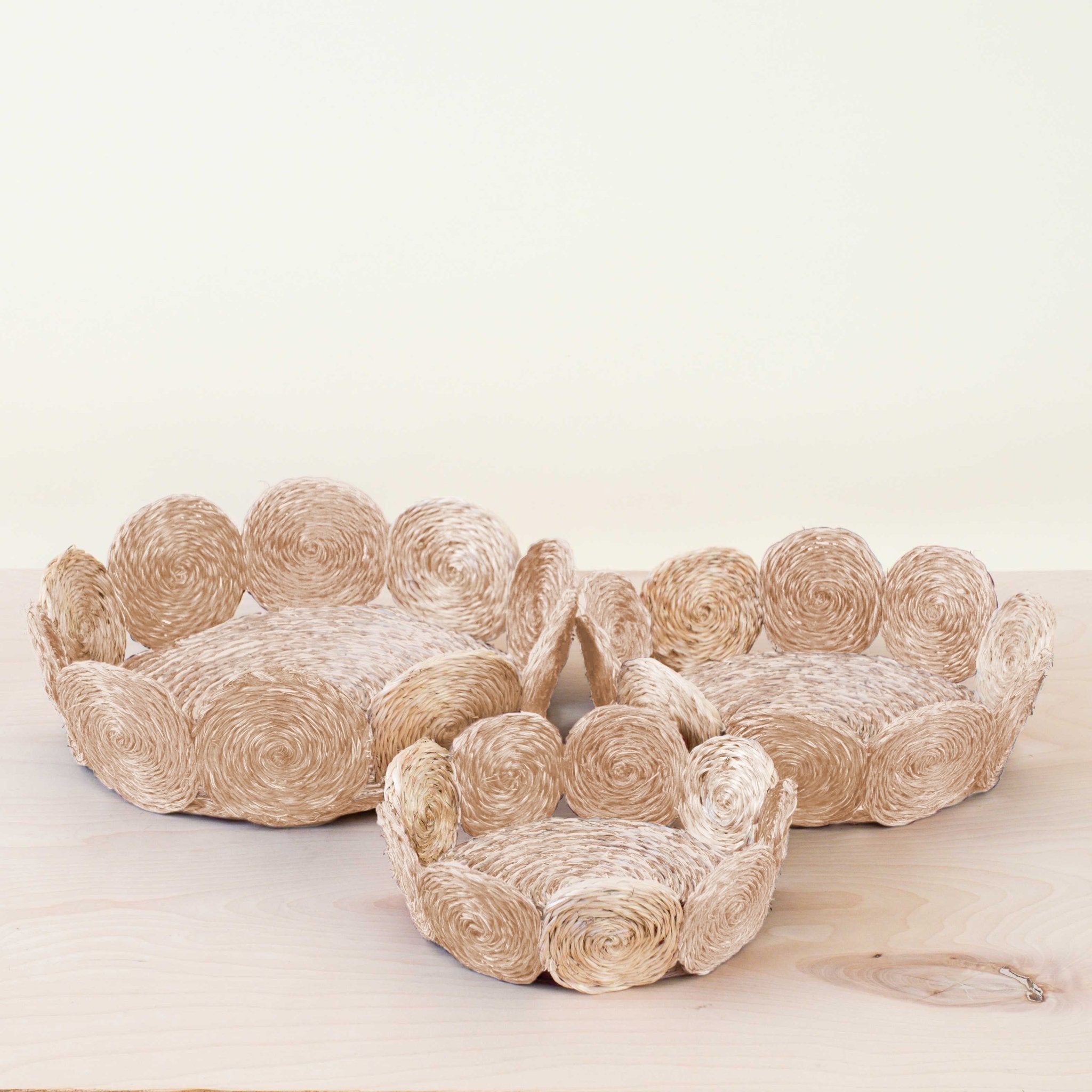 Natural Woven Fruit Basket - Storage Basket, Set Of 3 | Likhâ
