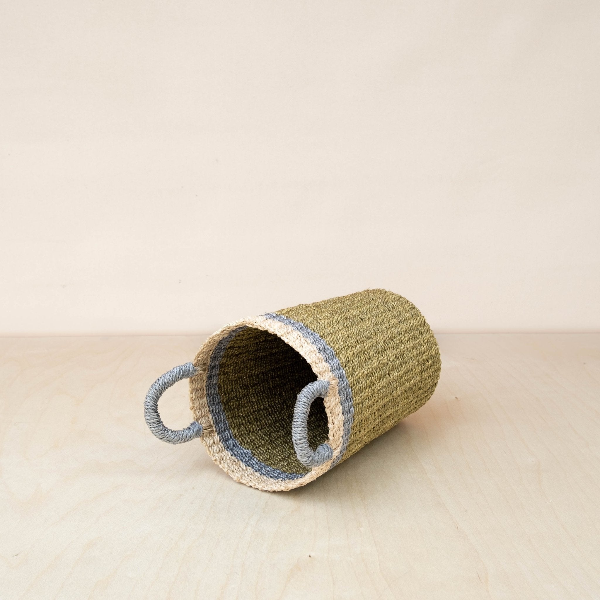 Olive Tall Wicker Basket Vase - Woven Plant Baskets | Likhâ