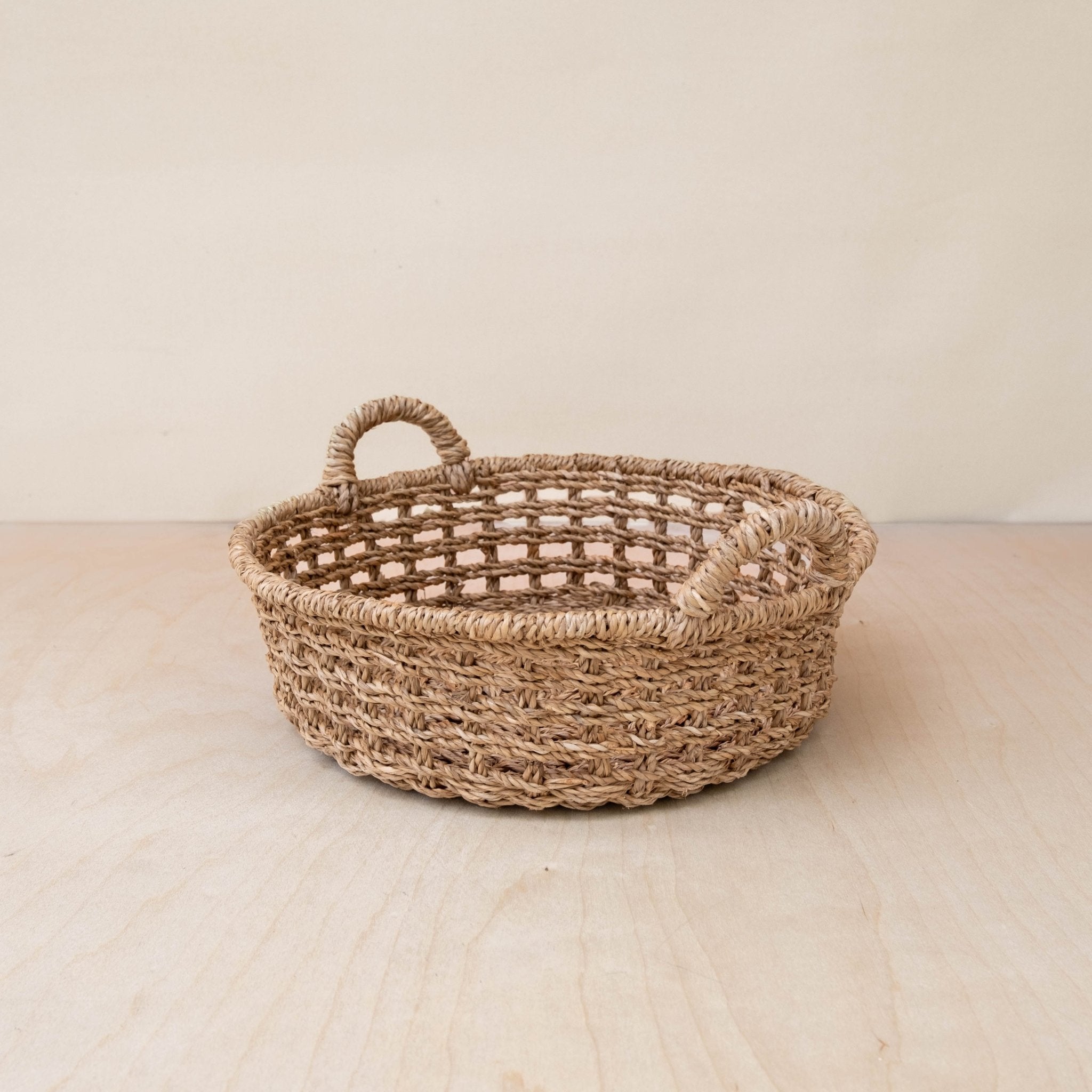 Round Open Weave Basket - Wicker Basket | Likhâ