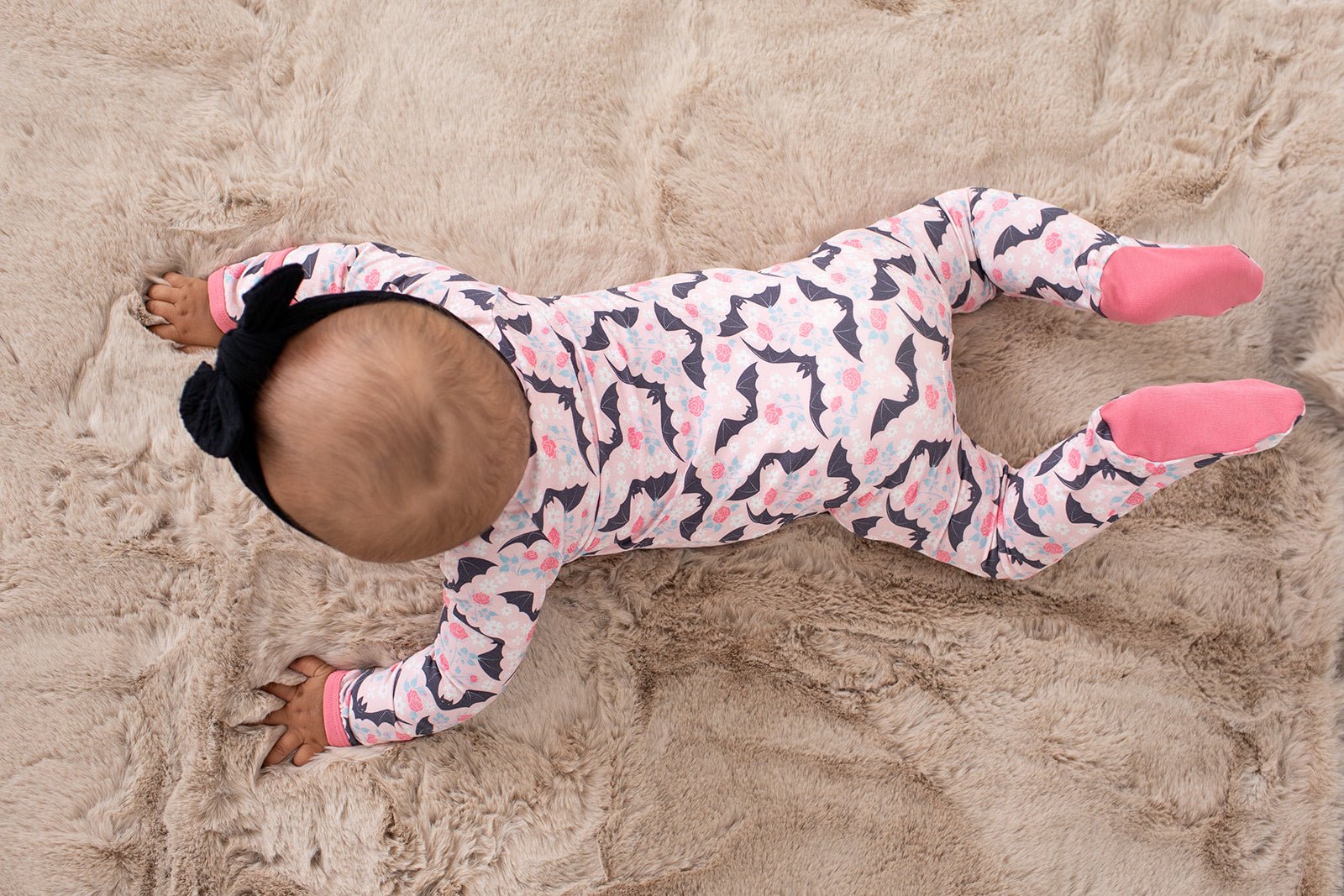 Batty Blossoms Footie