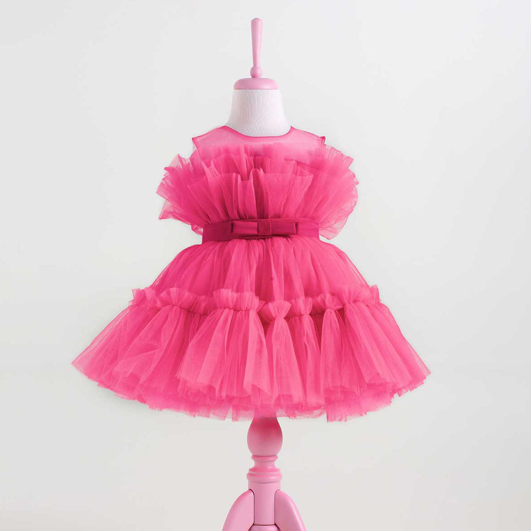 Diana Fuchsia Party Dress