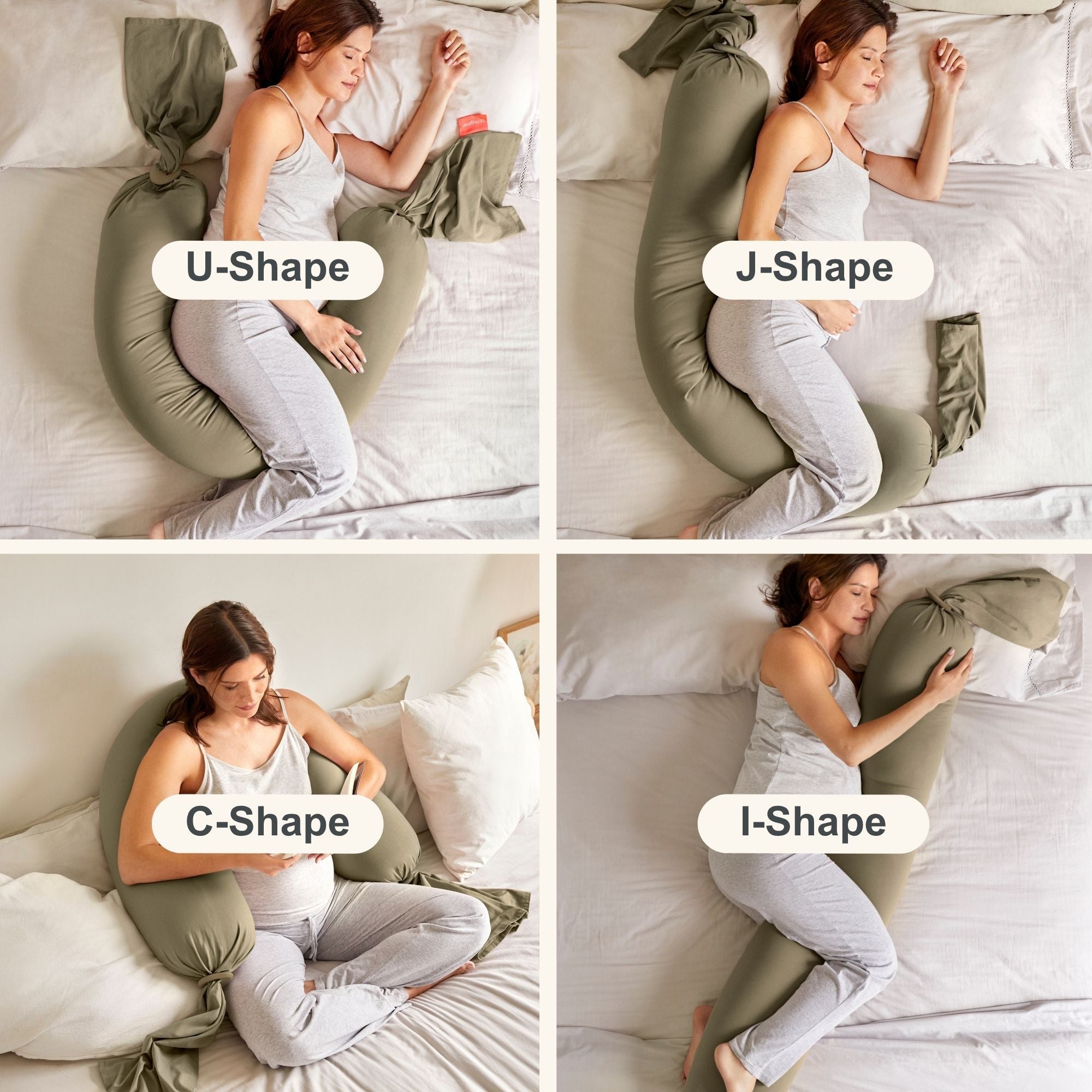 Pregnancy Pillow - Dusty Olive