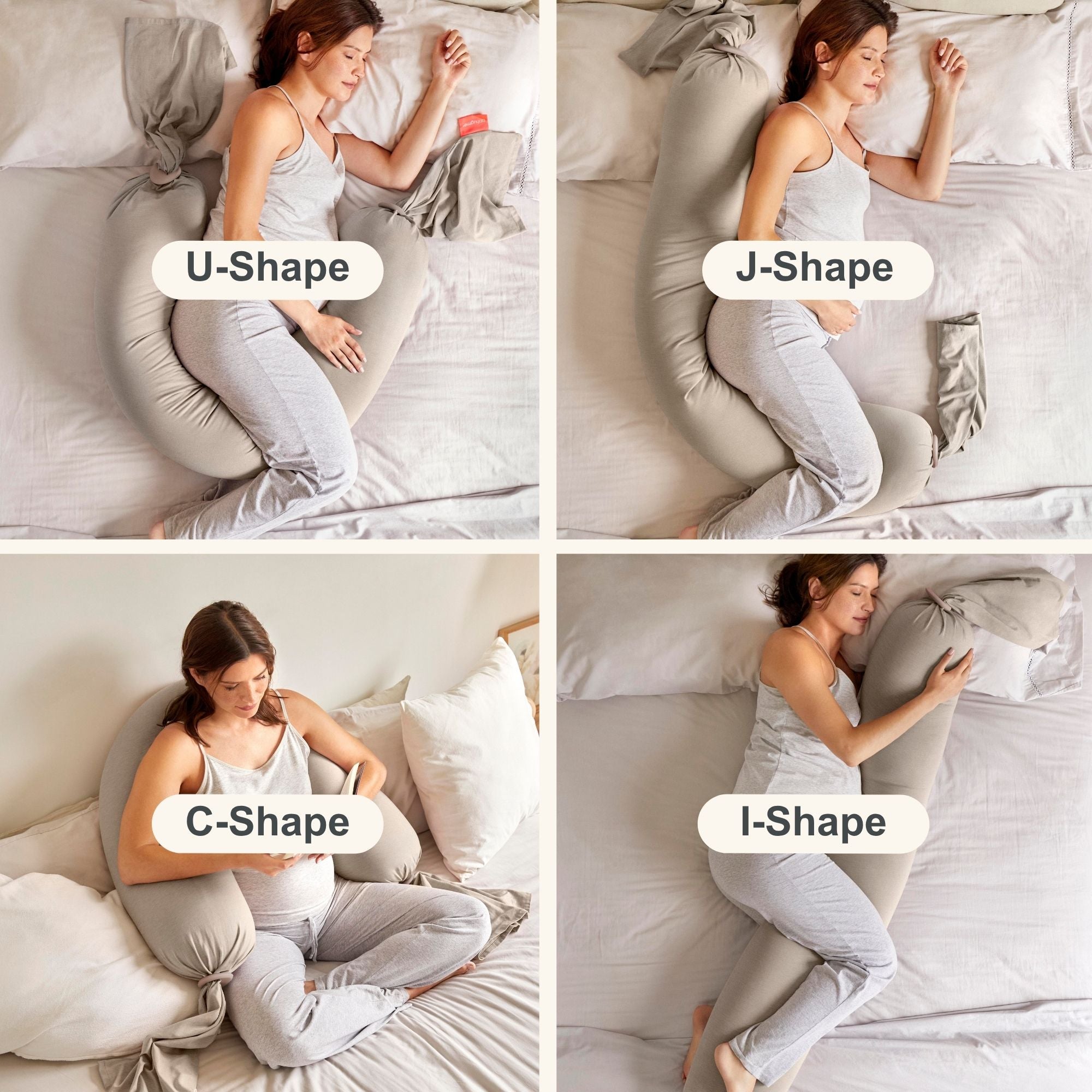 Pregnancy Pillow - Seashell Beige