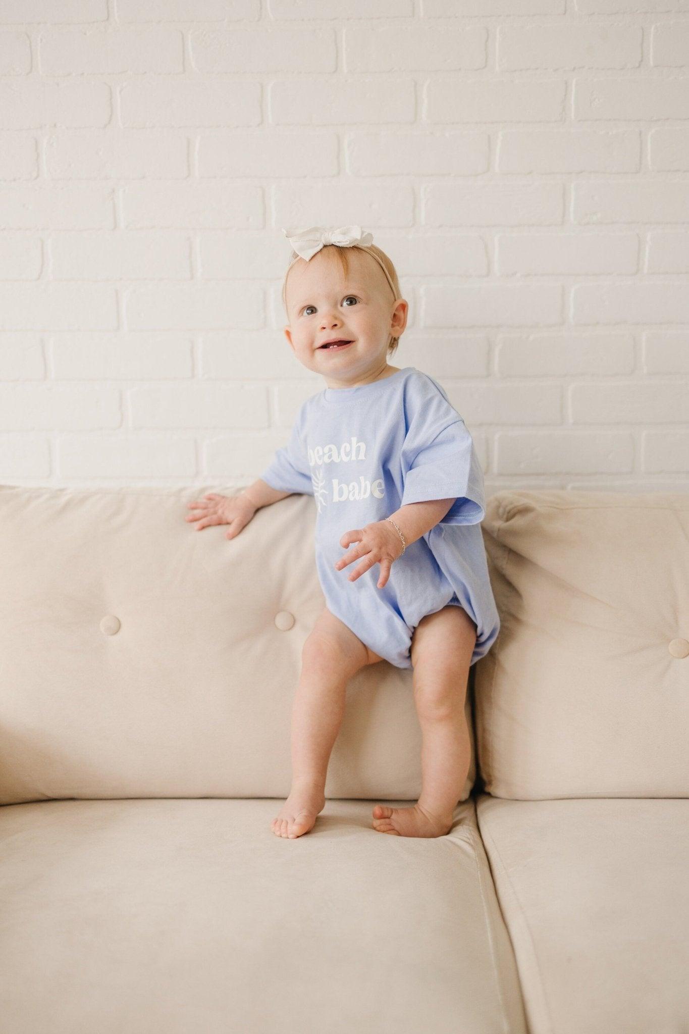 Beach Babe T-shirt Romper - More Colors