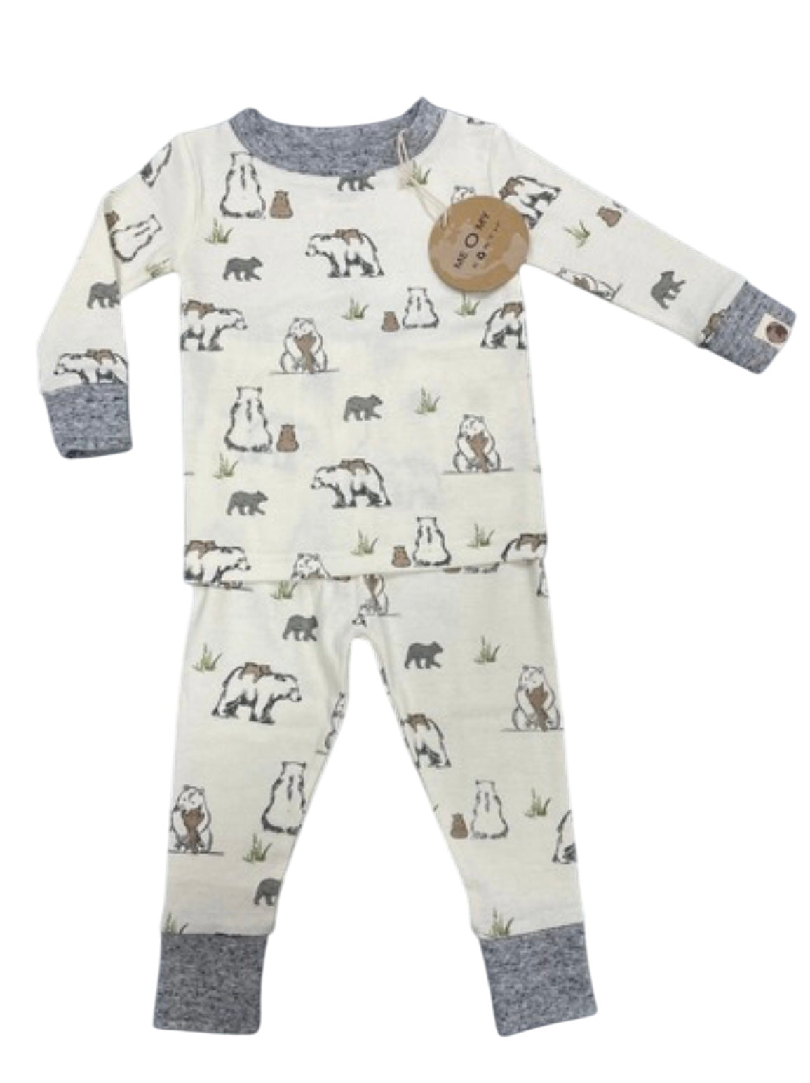 Bear Family 2 Pc Infant/toddler Tight Fitting Pj Set - New For Spring 2025