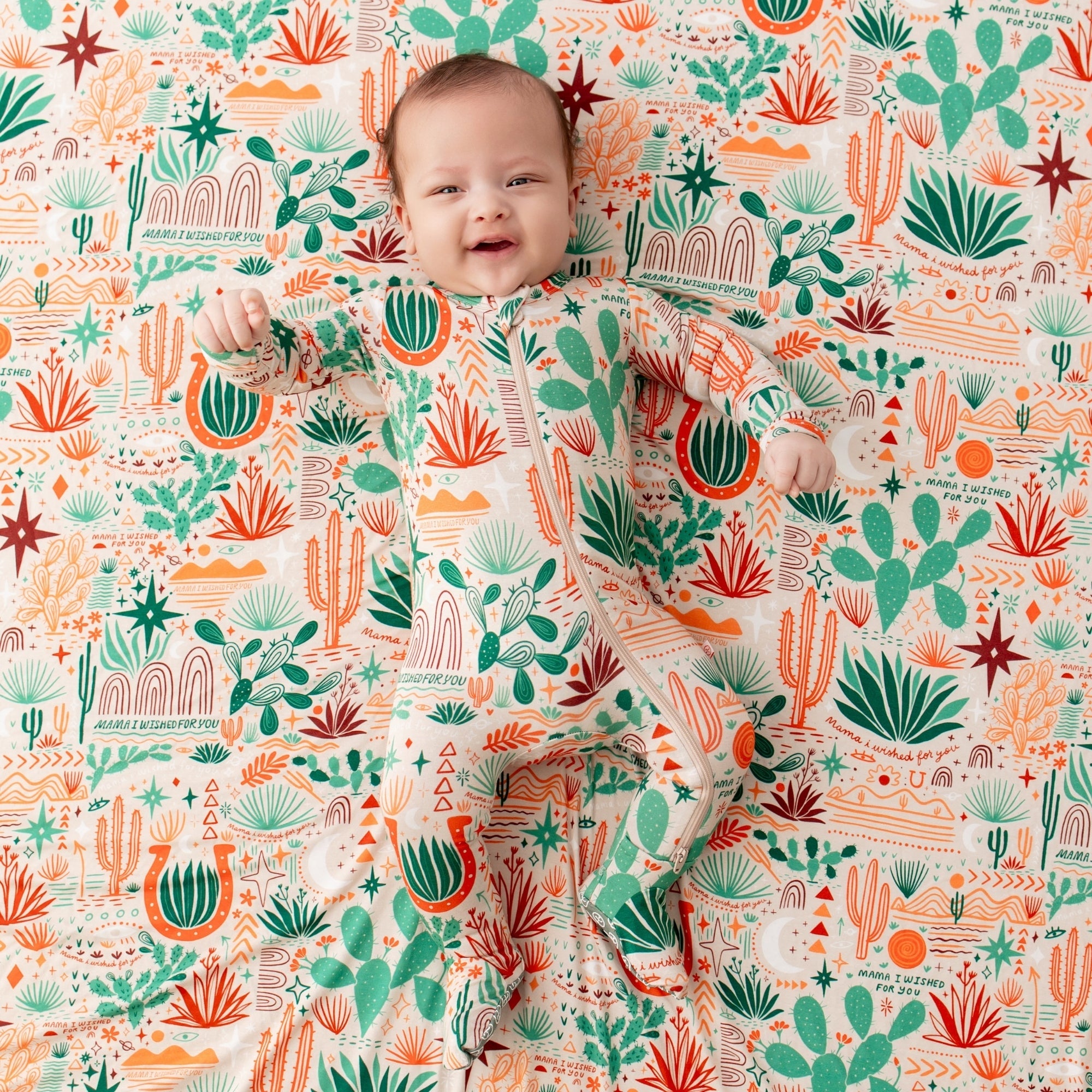 The Second-skin Footie | Desert Cactus Vibes | "mama, I Wished For You"
