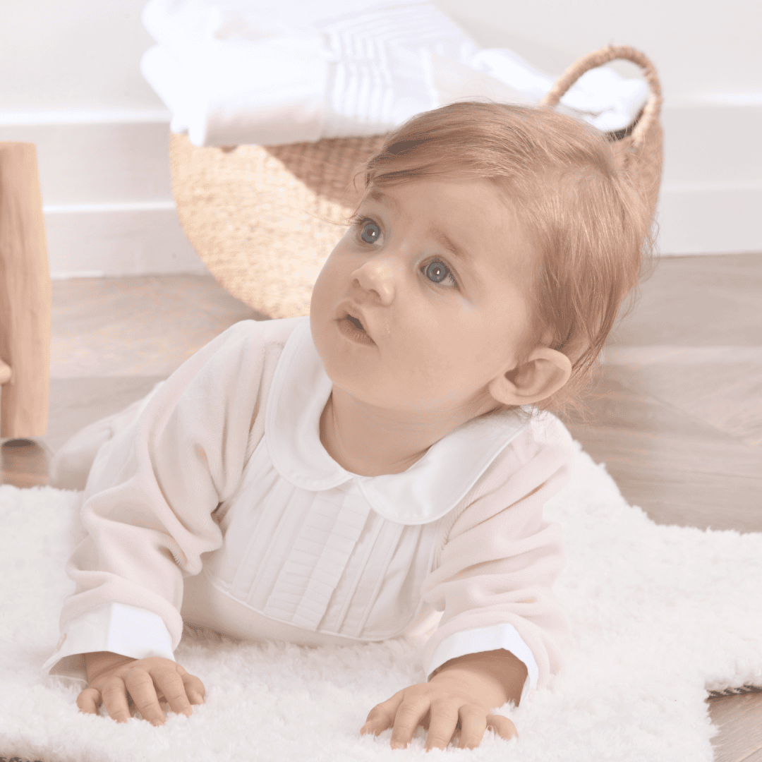 Bella | Girls Pink Velour Babygrow Gift Set (3)