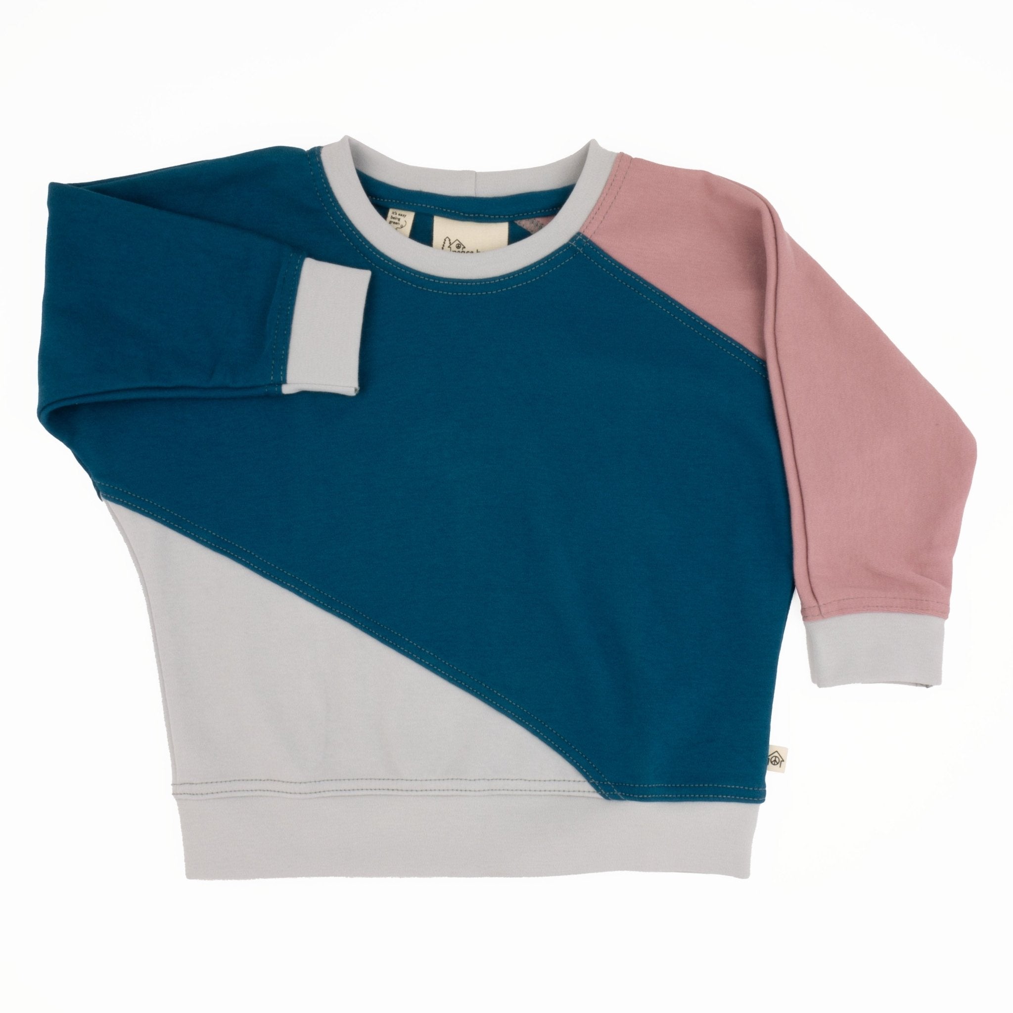 Big Kid Diagonal Colorblock Sweatshirt