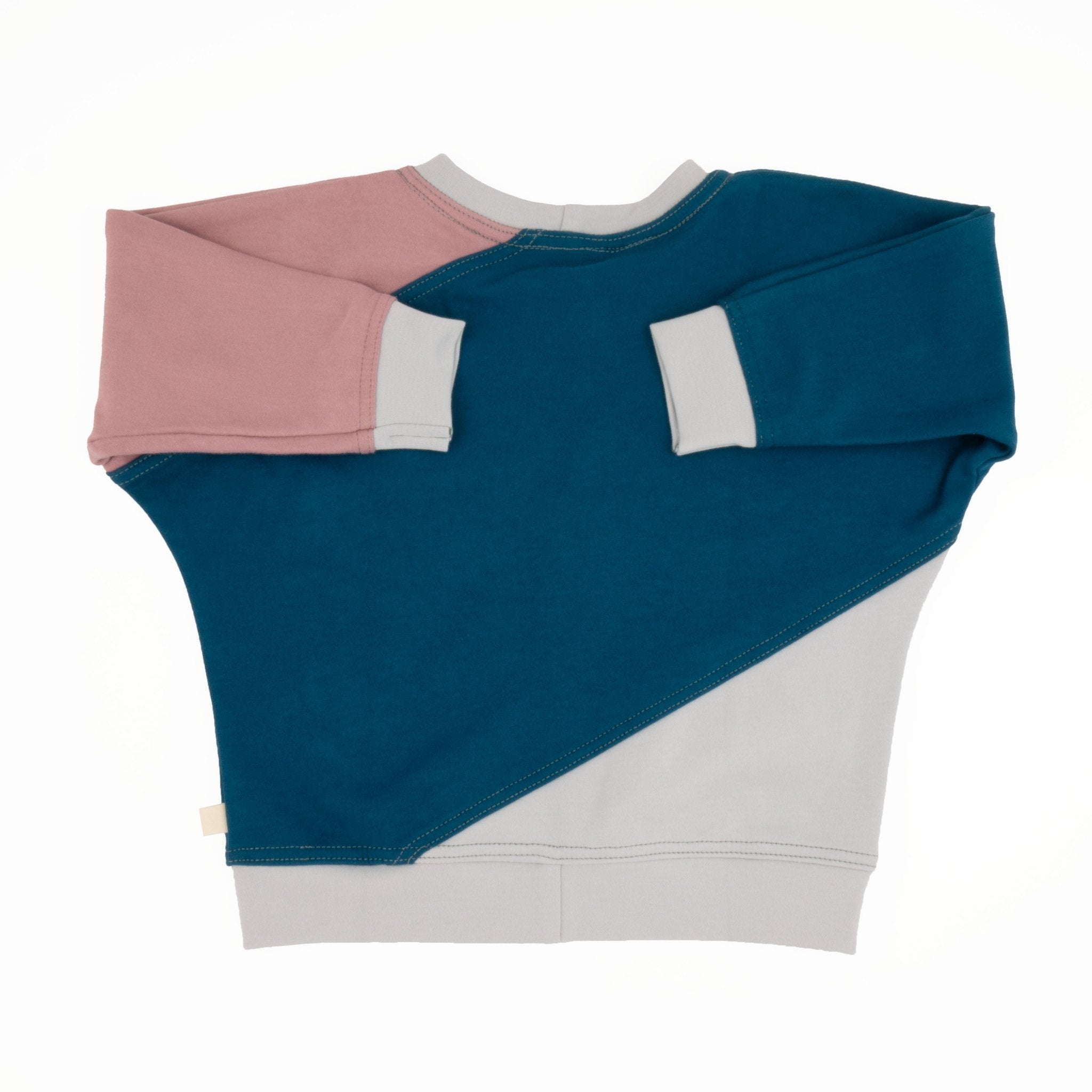 Big Kid Diagonal Colorblock Sweatshirt