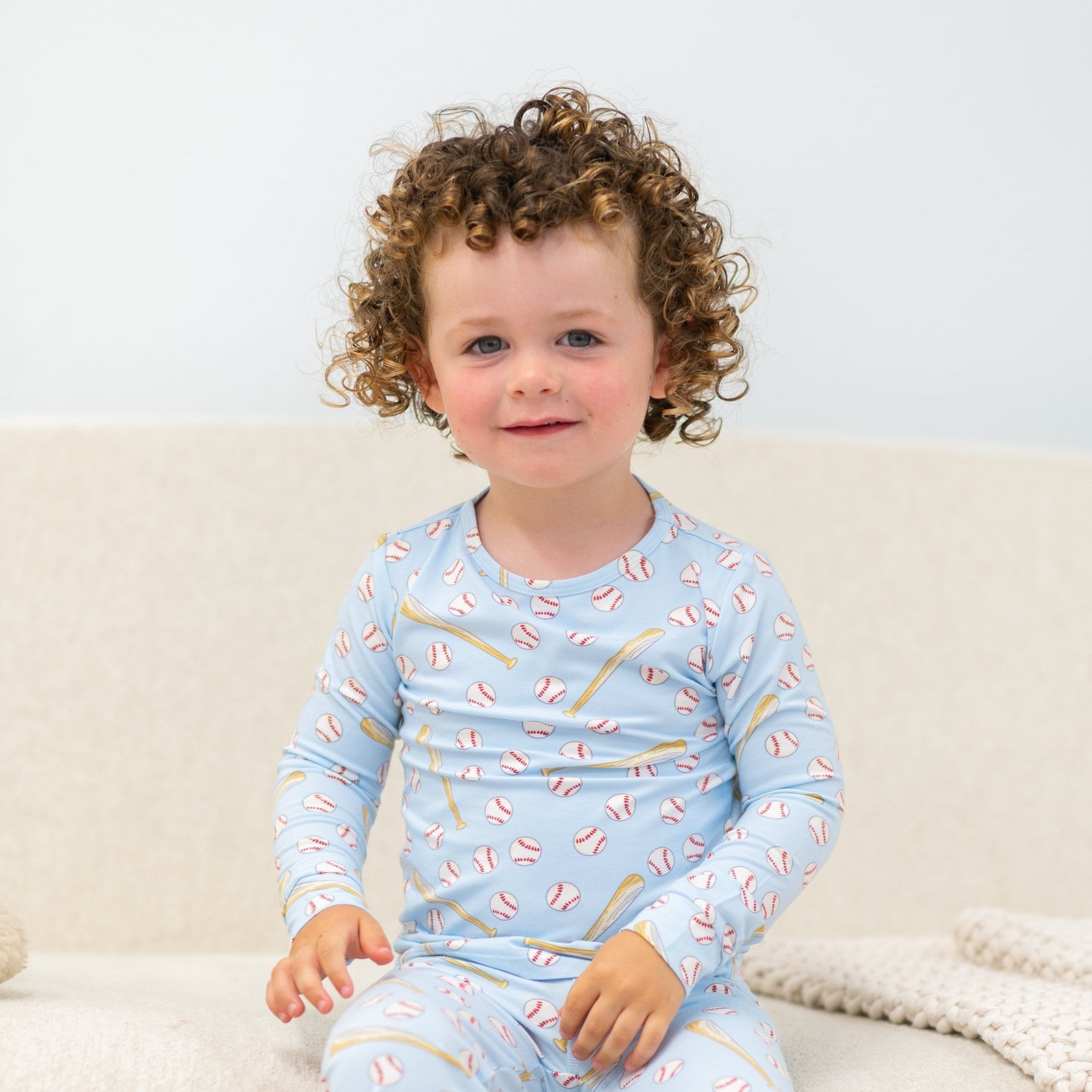 Big Kid Pajama - Little Slugger Blue