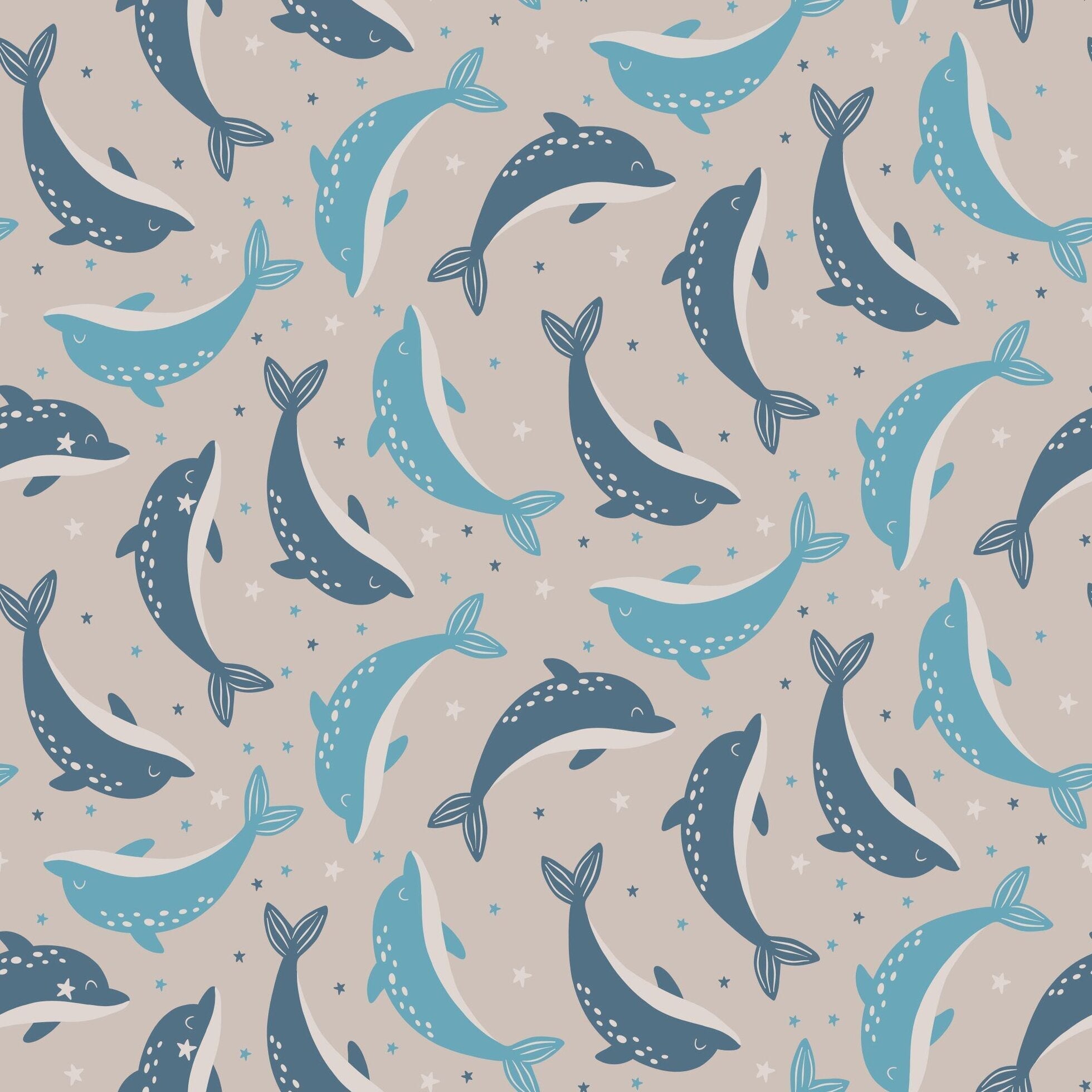 Big Kid Pajama - Dolphins