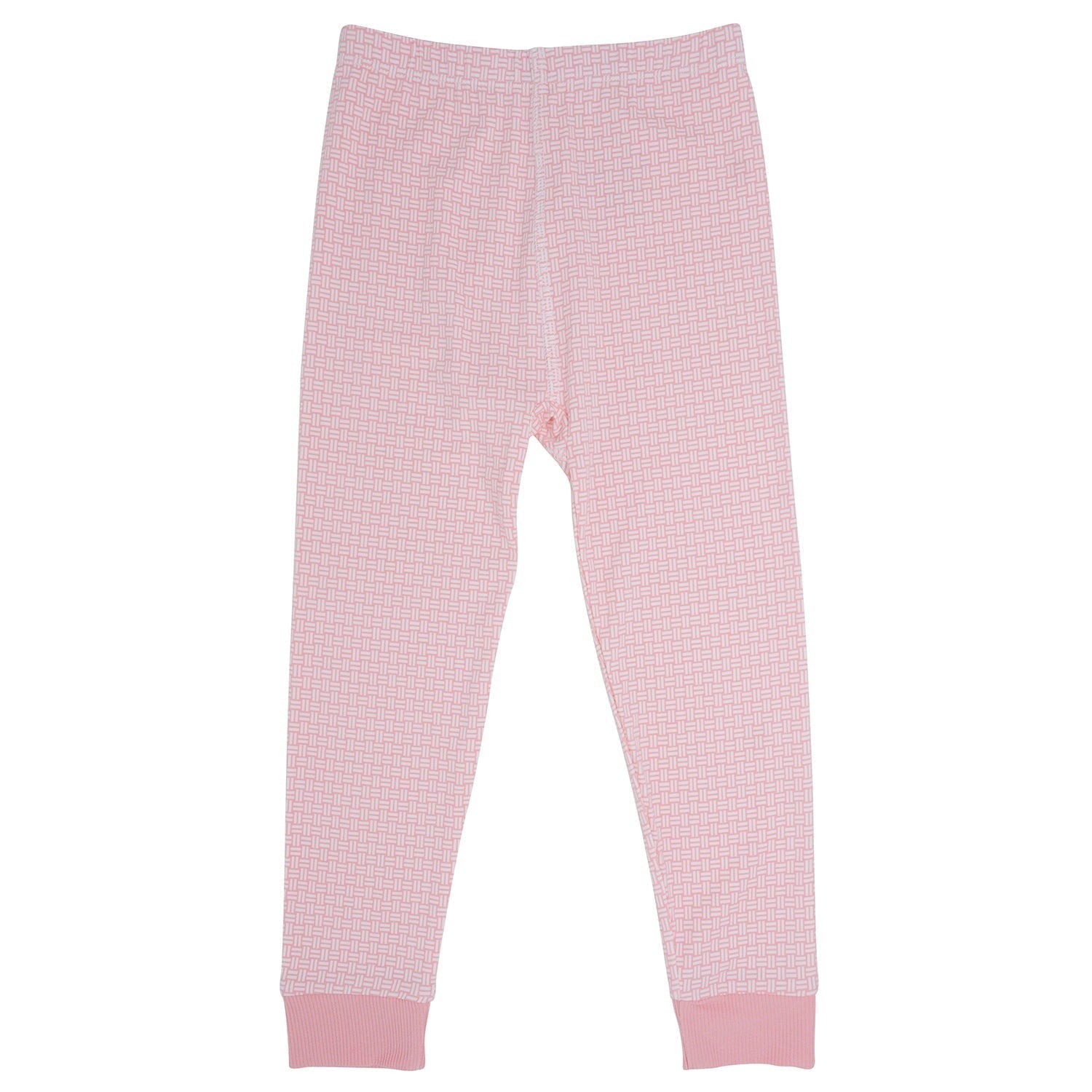 Big Kid Pajama - Pink Basketweave