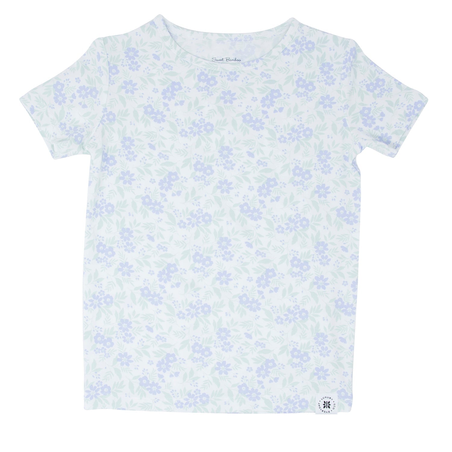 Big Kid Pajama S/s - Vintage Flower Purple