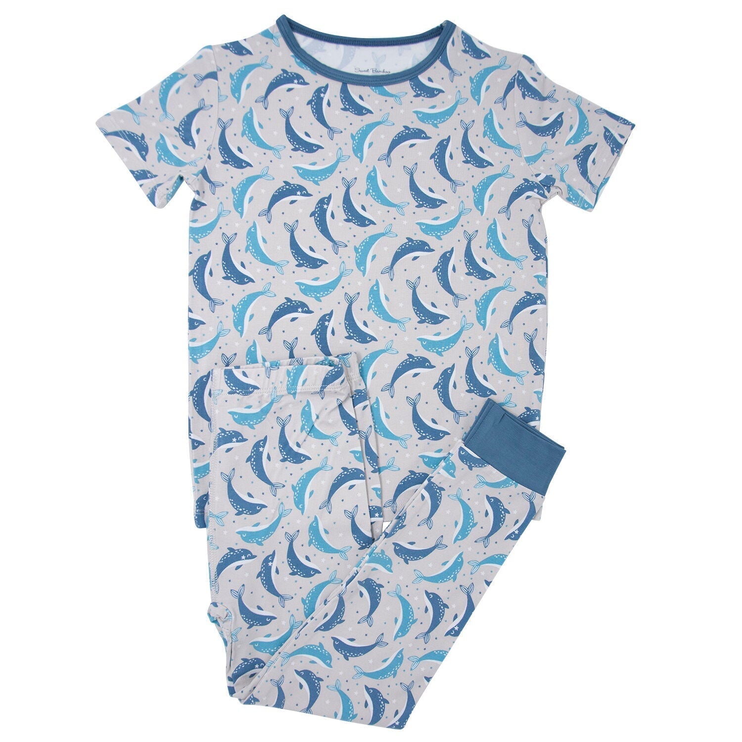 Big Kid Pajama S/s - Dolphins