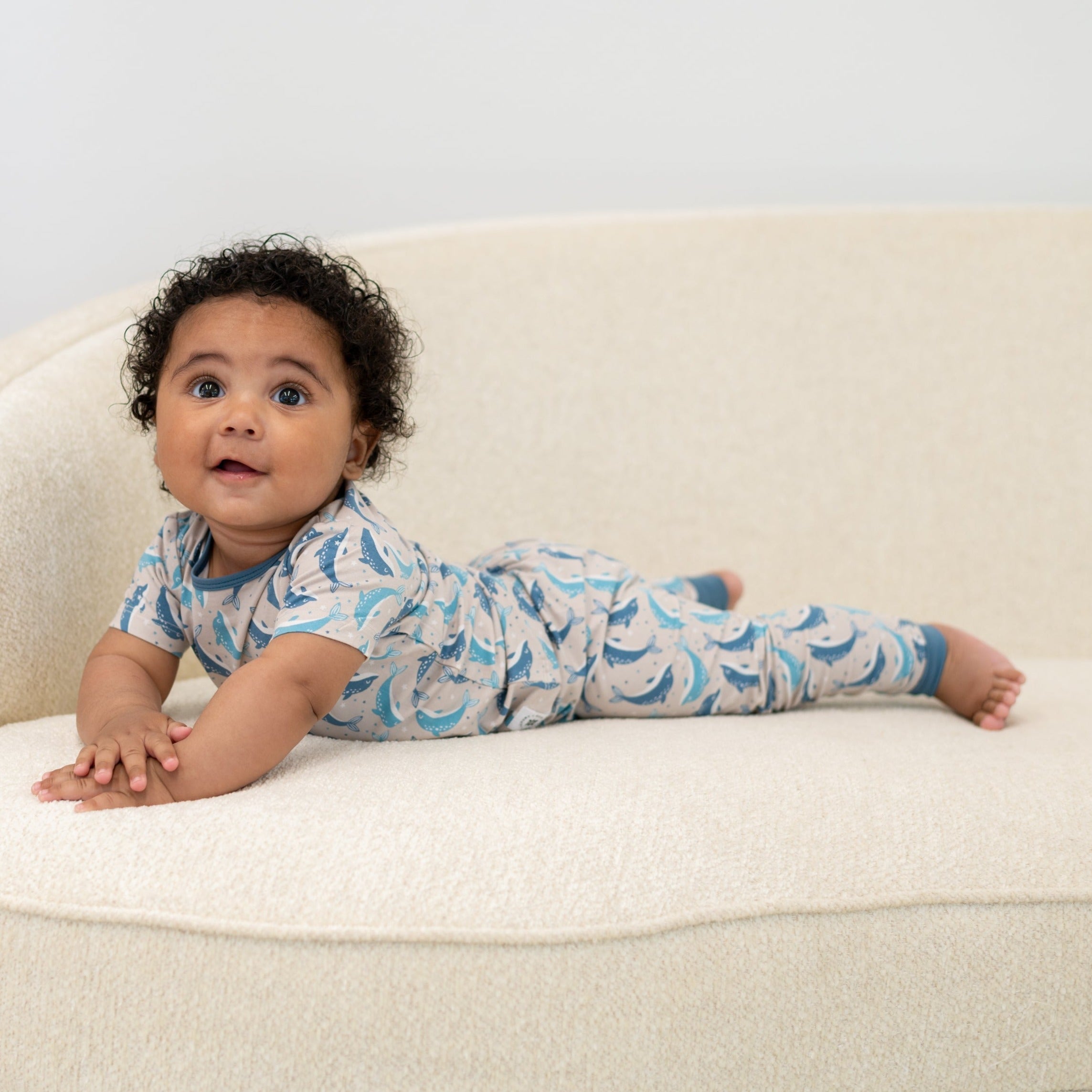 Big Kid Pajama S/s - Dolphins