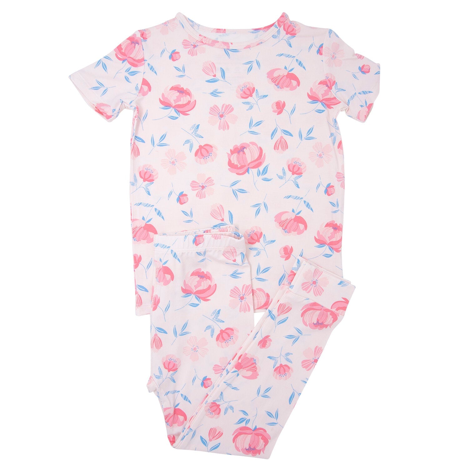 Big Kid Pajama S/s - Peony Pink