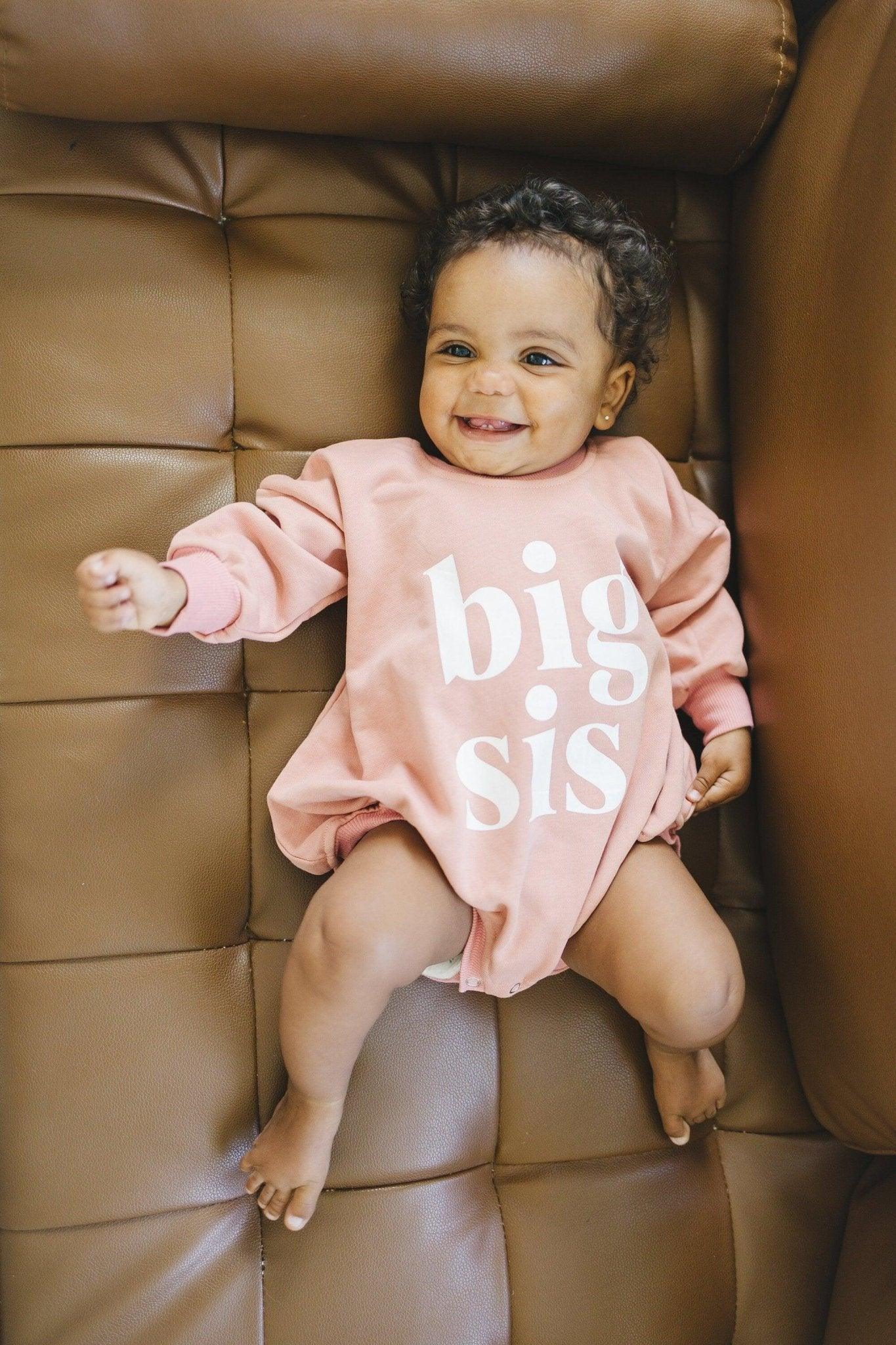 Big Sis Sweatshirt Romper - More Colors