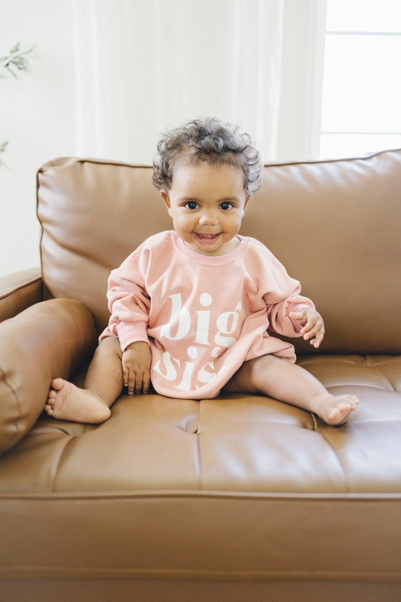 Big Sis Sweatshirt Romper - More Colors
