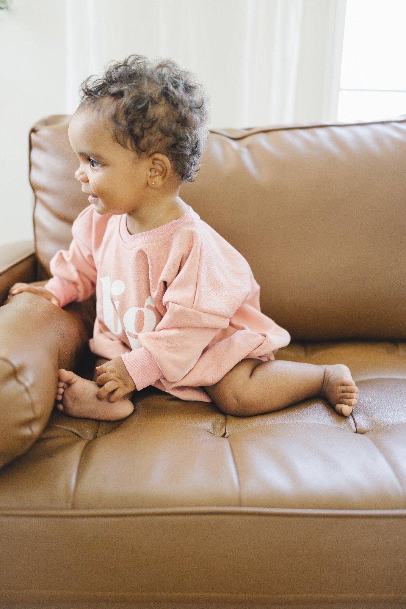 Big Sis Sweatshirt Romper - More Colors