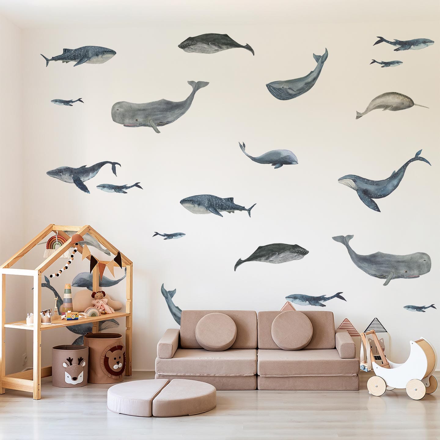 Big Whale Wall Decals