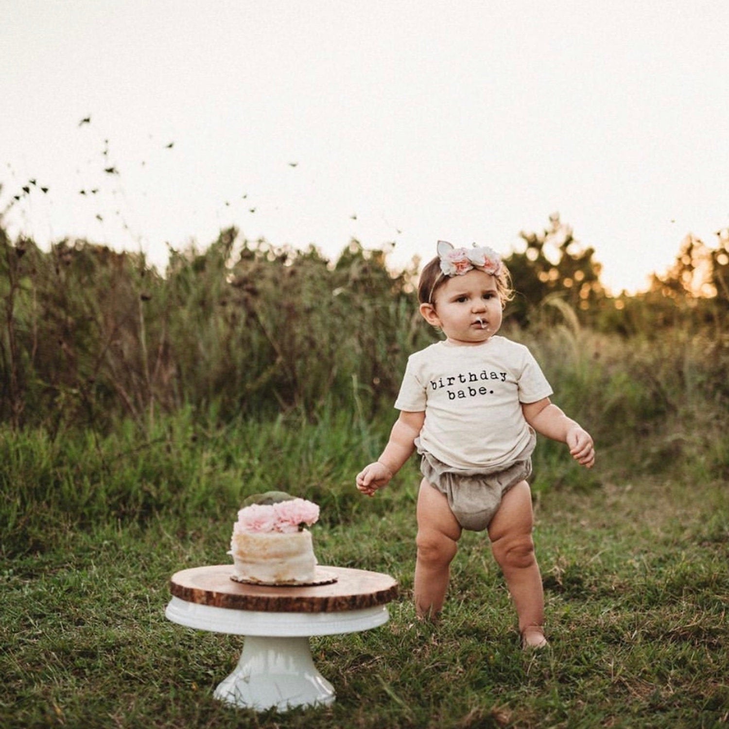 Birthday Babe Organic Cotton Kids T-shirt Short Sleeve