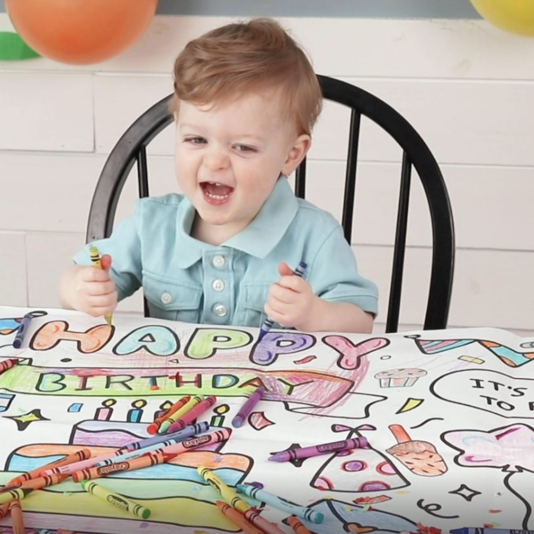 Surprise Party Coloring Tablecloth