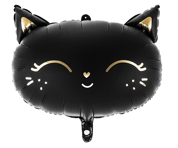 Black Cat Matte Foil Balloon – Halloween Decor | Ellie’s Party Supply