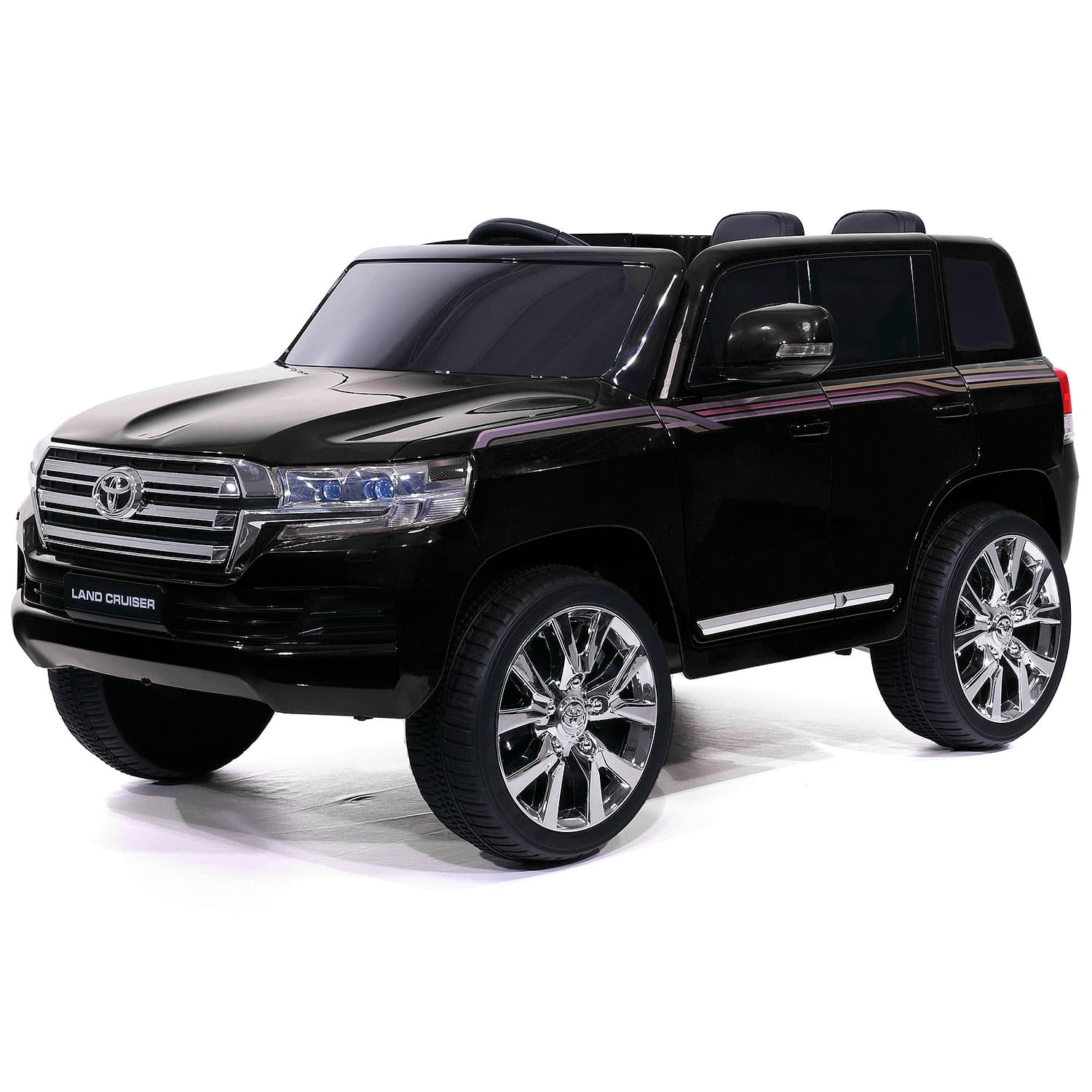 Toyota Land Cruiser 12v Kids Ride-on Car With R/c Parental Remote | Black