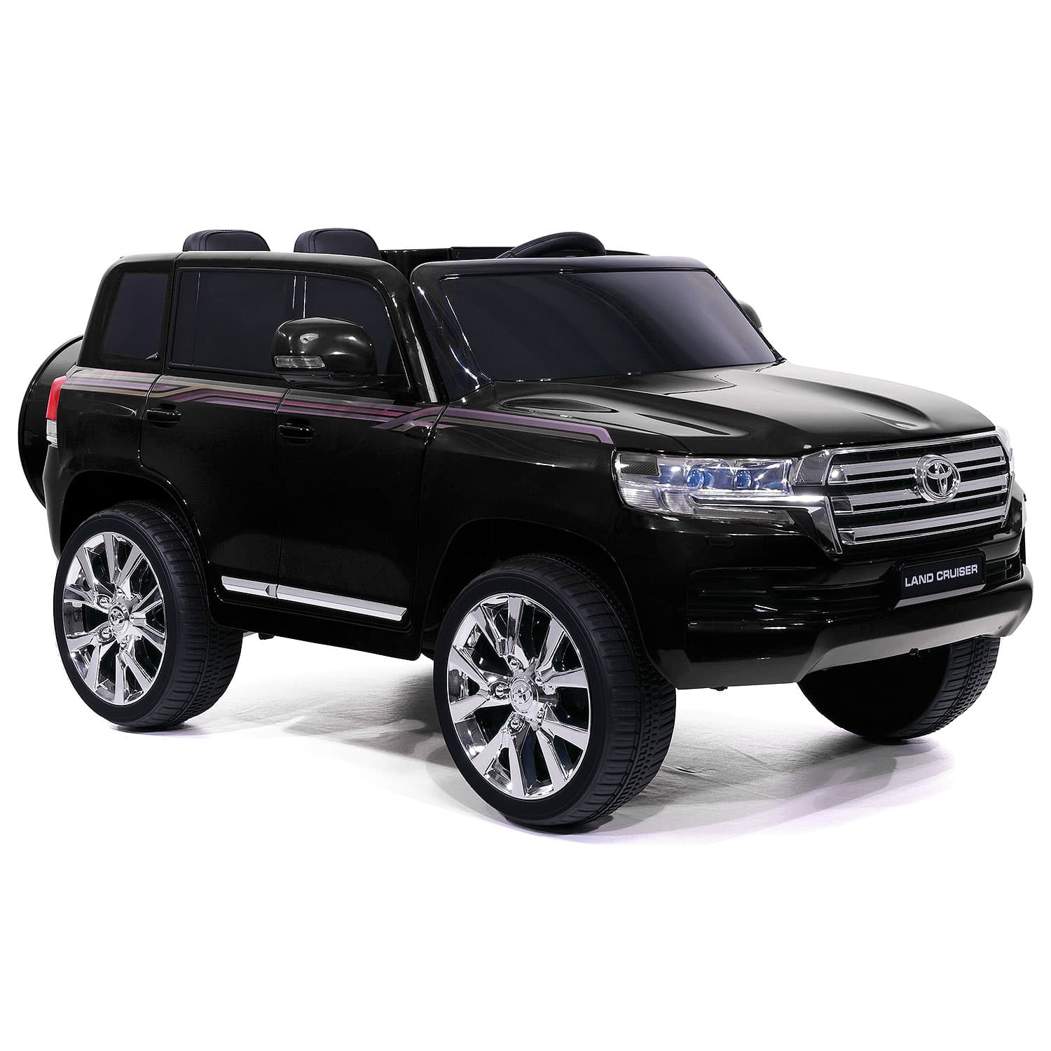 Toyota Land Cruiser 12v Kids Ride-on Car With R/c Parental Remote | Black