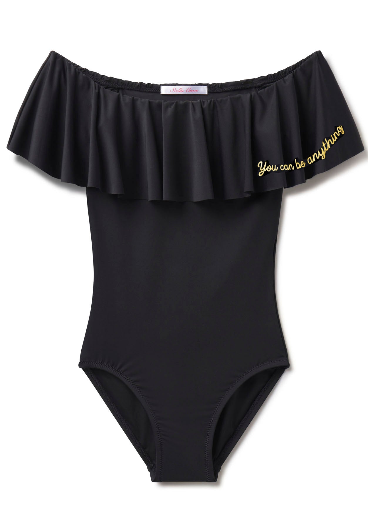 "you Can Be Anything" Black Swimsuit