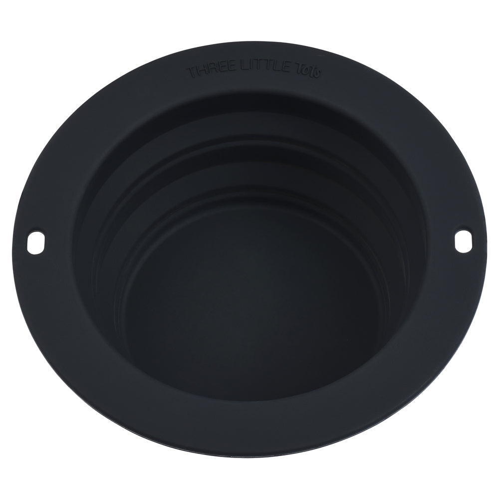 Black Collapsible Bowl For Travel Or Home