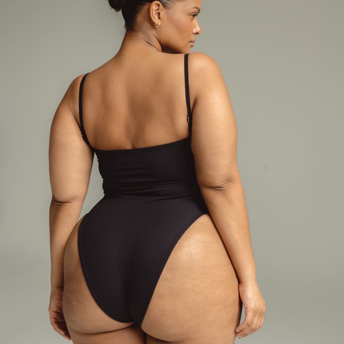 Black Rib Jacelyn One-piece