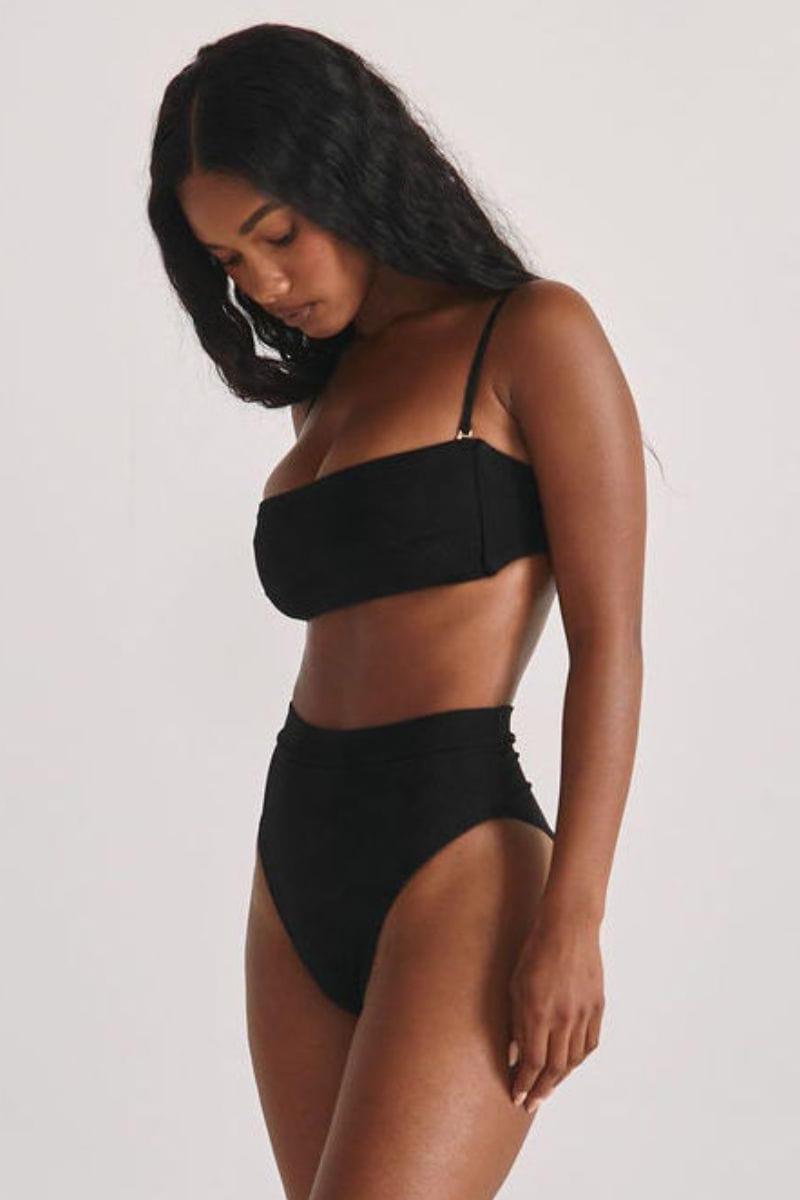 Black Rib Summer Bikini Top