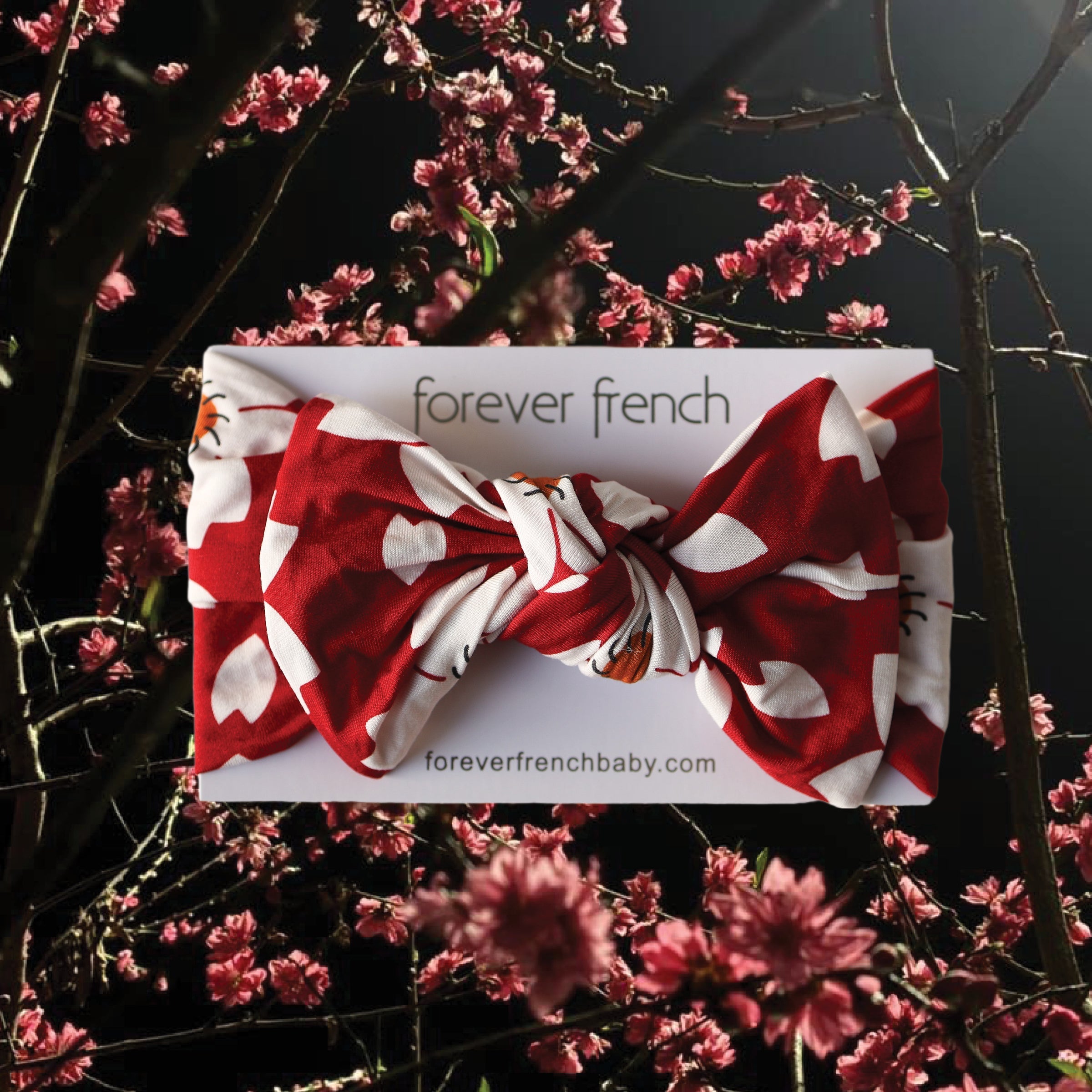 Bamboo Head Wrap | Cherry Blossoms