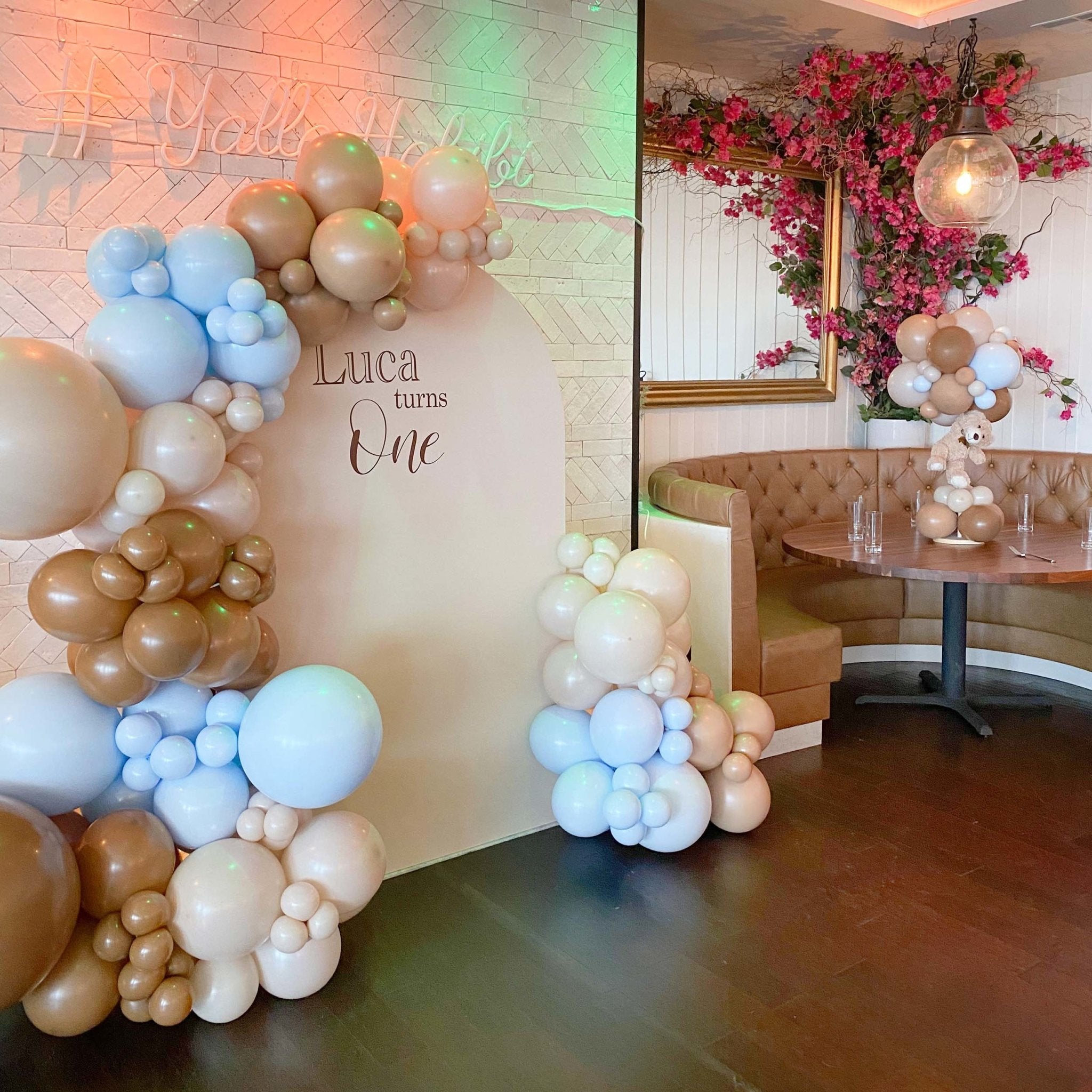 Blue Balloon Garland