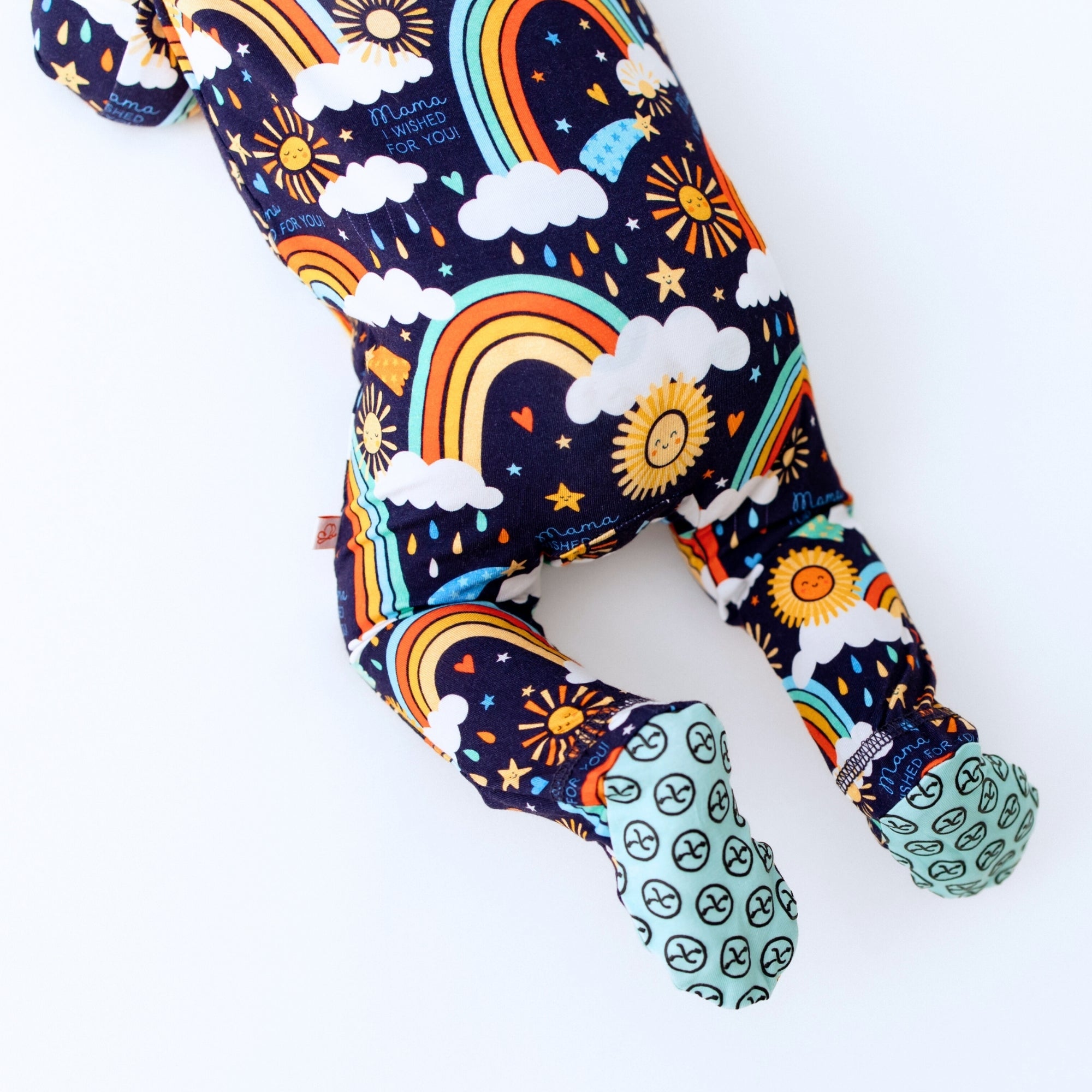 The Second-skin Footie | Here Comes The Sunshine (blue) | "mama, I Wished For You"