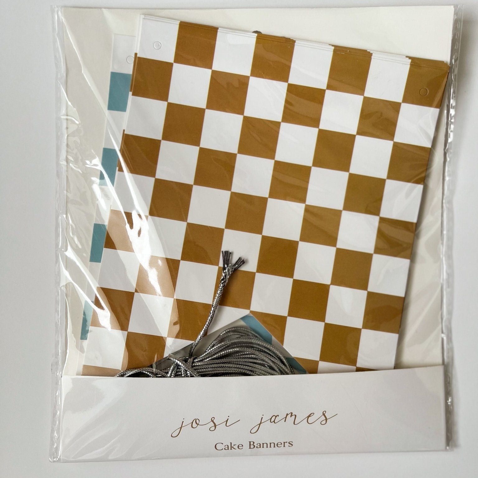 Blue & Yellow Flag Checkered Banners (2) 8 Ft