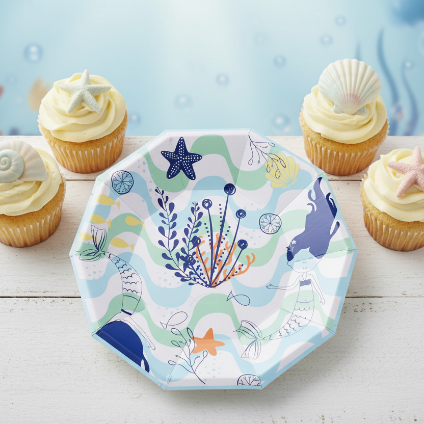 Merry Mermaids Small Plates (set Of 8)